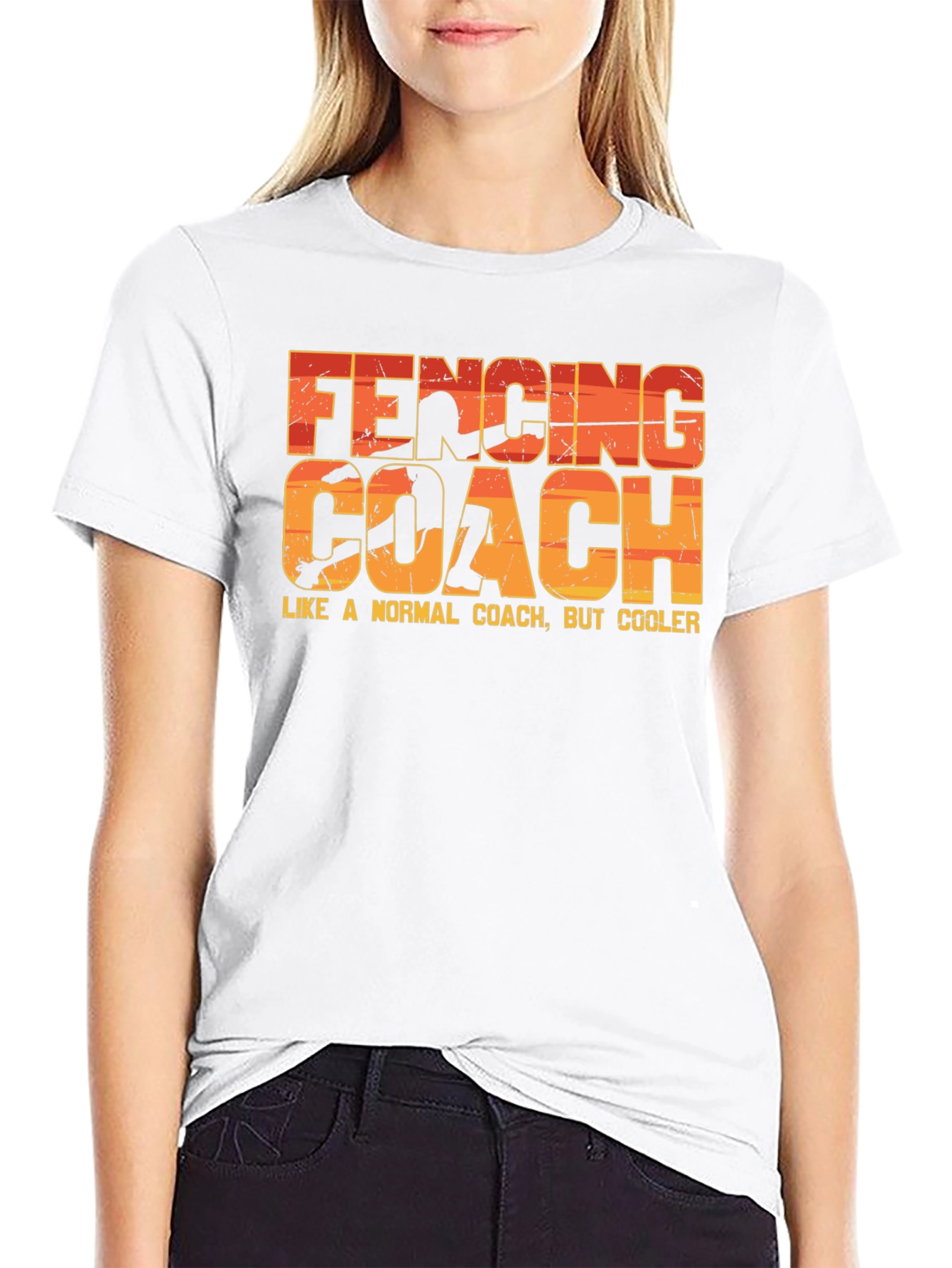 Fencing Coach T-Shirt - Like a Normal Coach But Cooler!