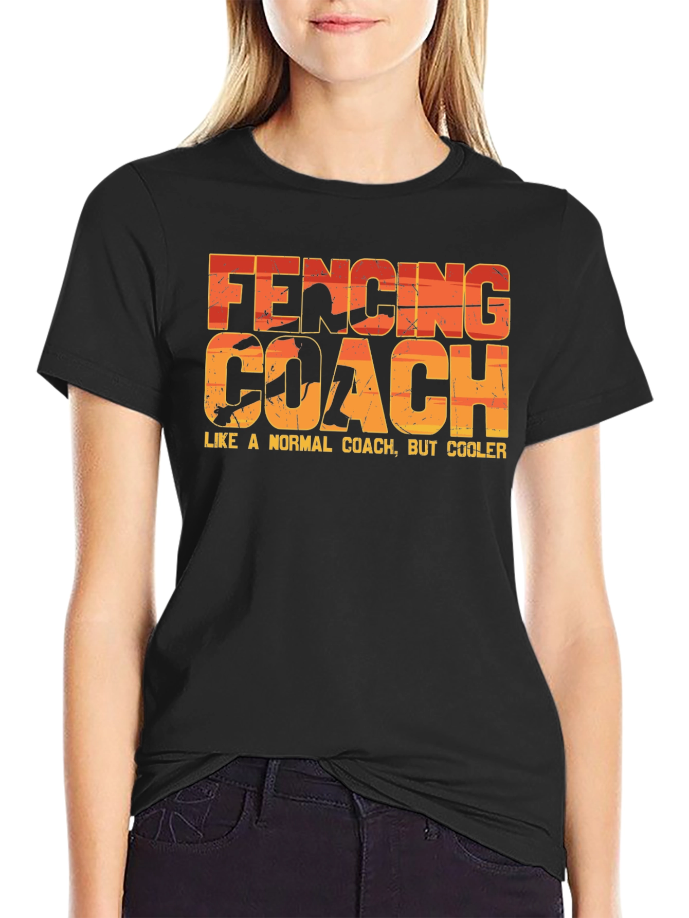 Fencing Coach T-Shirt - Like a Normal Coach But Cooler!
