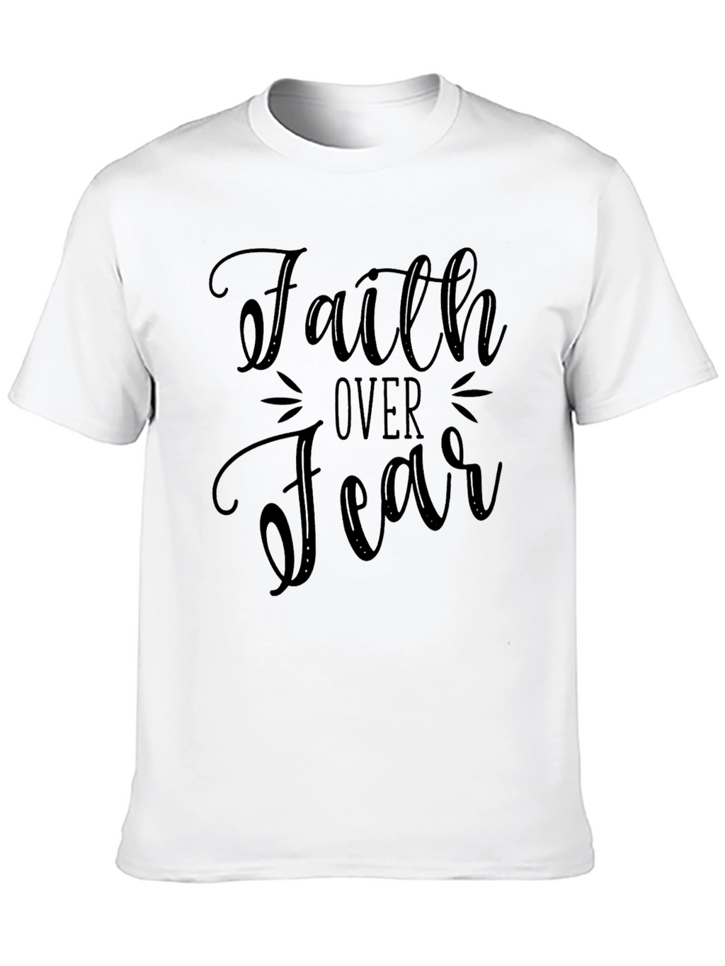 Faith Over Fear Black T-Shirt