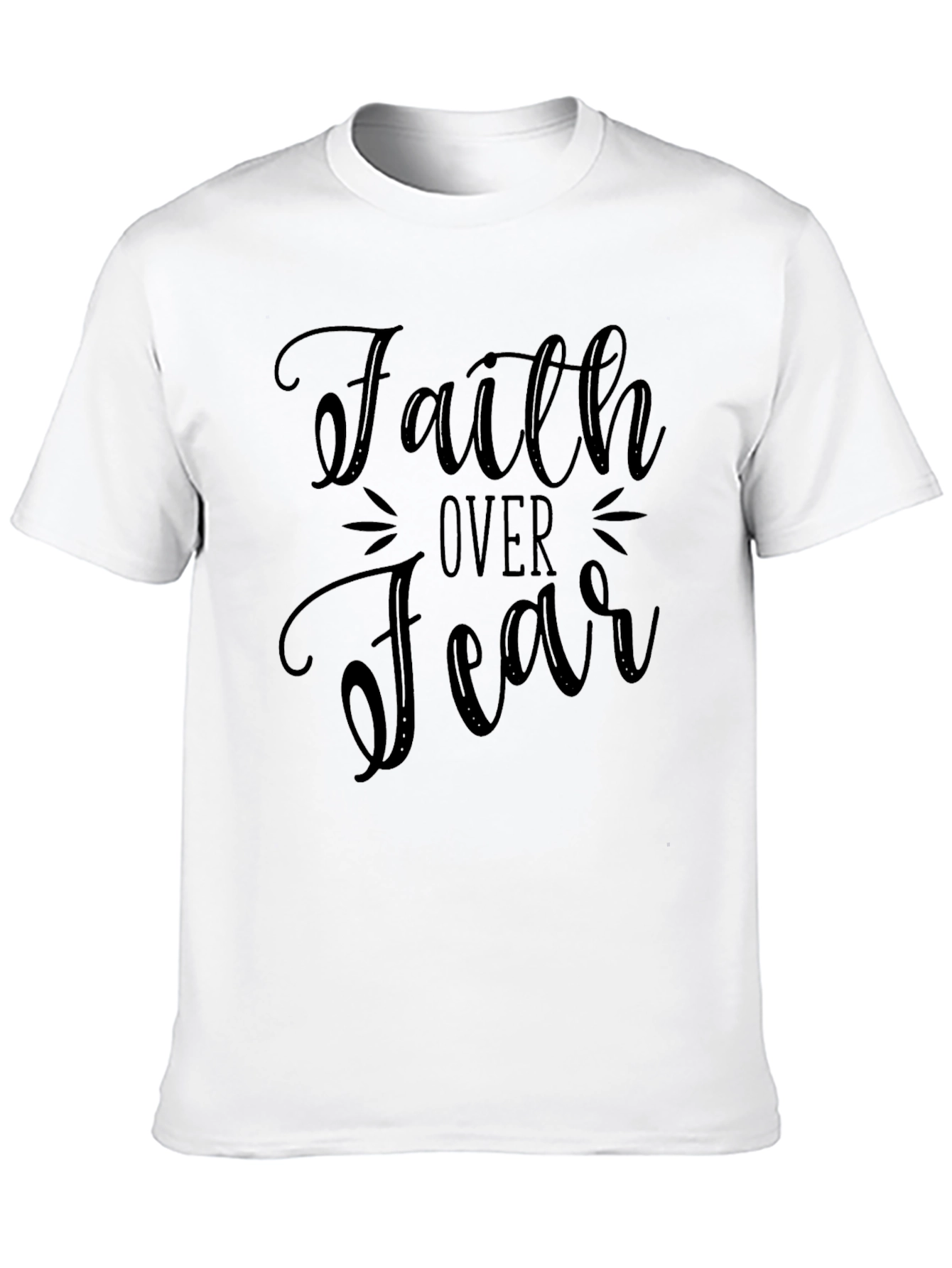 Faith Over Fear Black T-Shirt