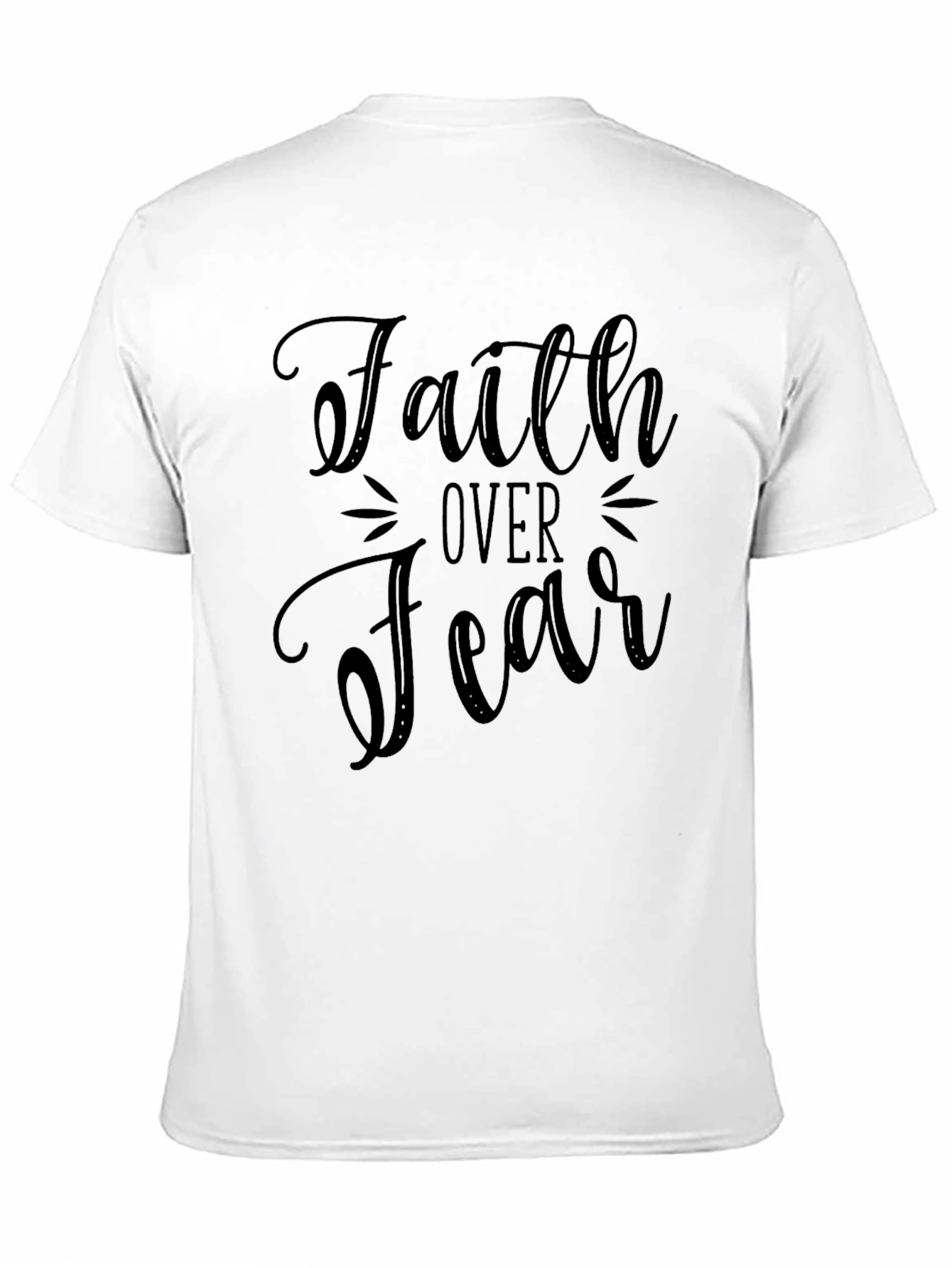 Faith Over Fear Black T-Shirt