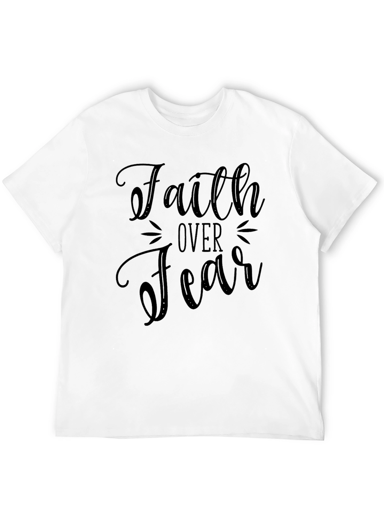 Faith Over Fear Black T-Shirt