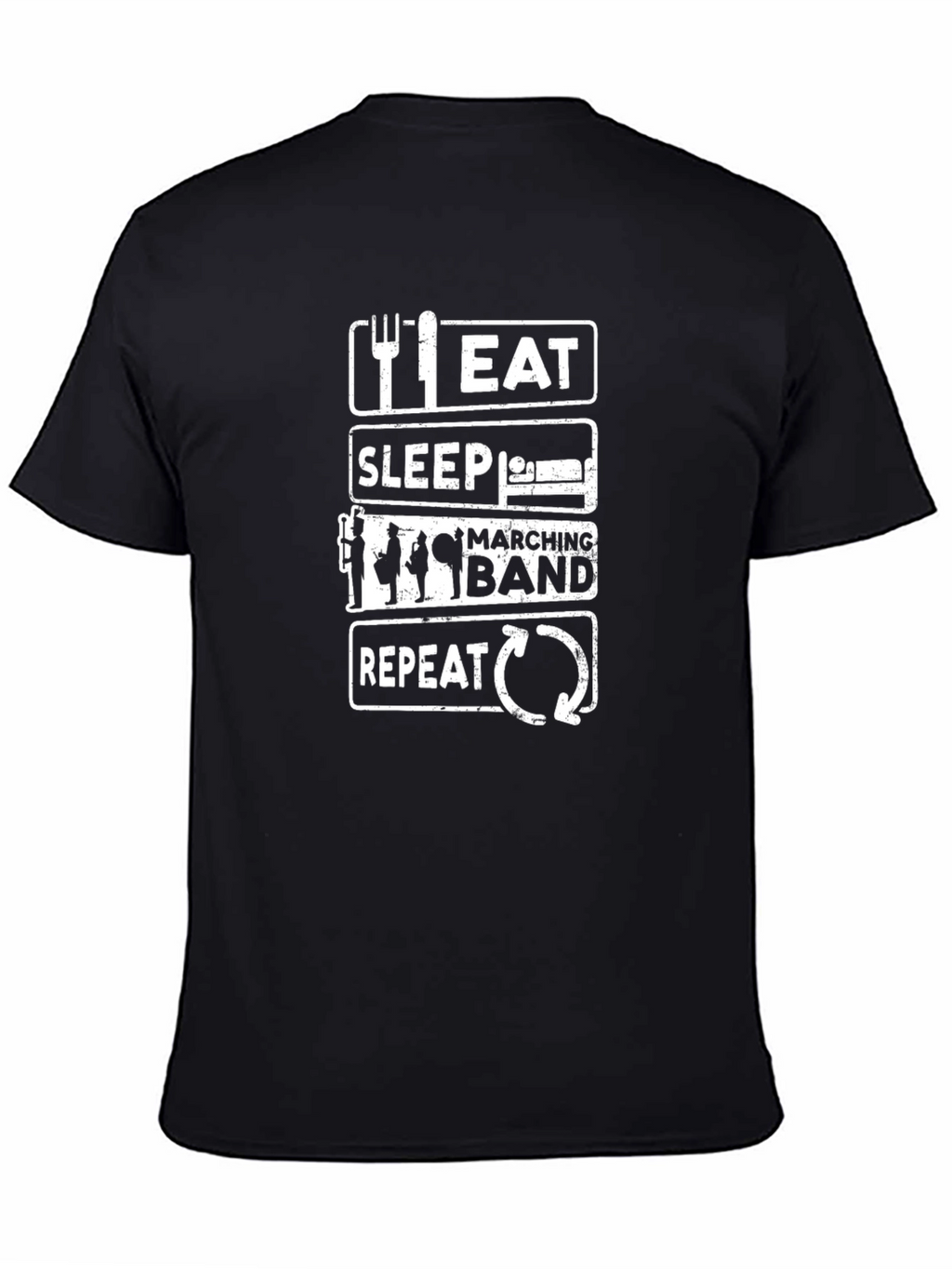 Eat Sleep Marching Band Repeat T-Shirt