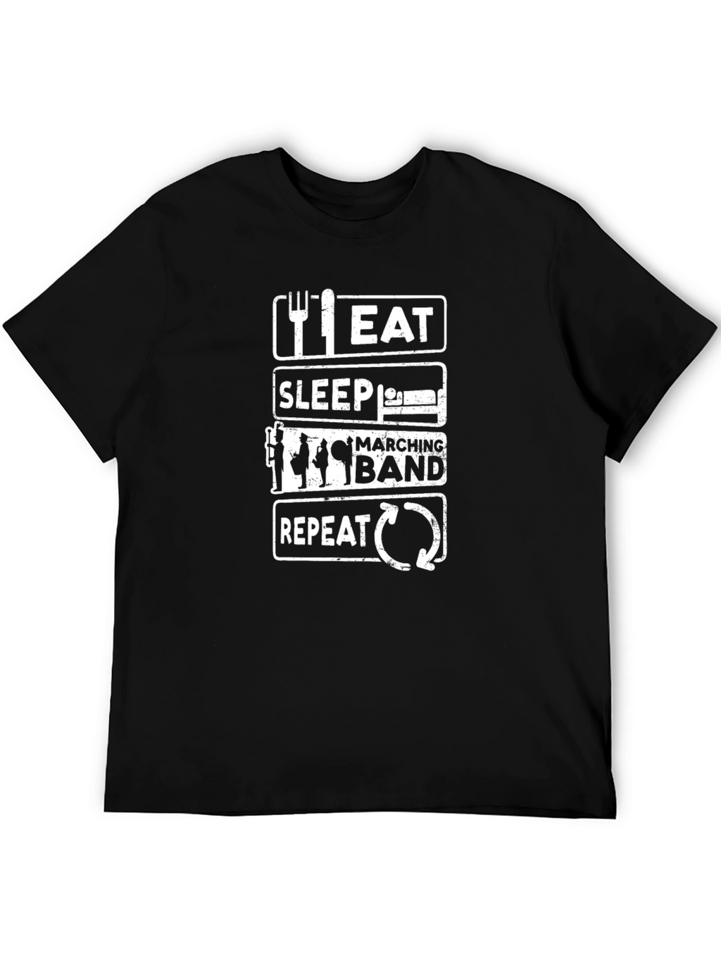 Eat Sleep Marching Band Repeat T-Shirt