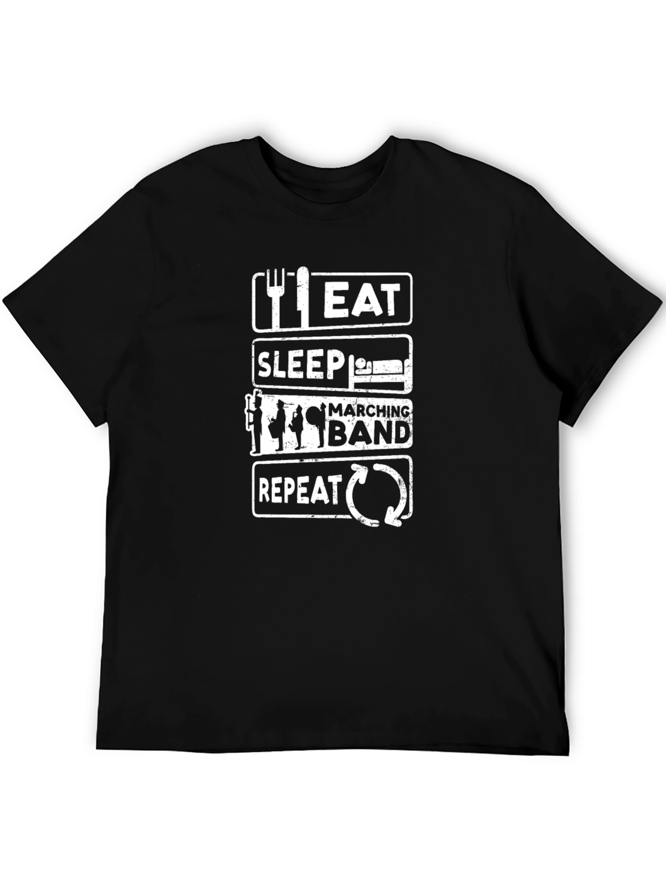 Eat Sleep Marching Band Repeat T-Shirt