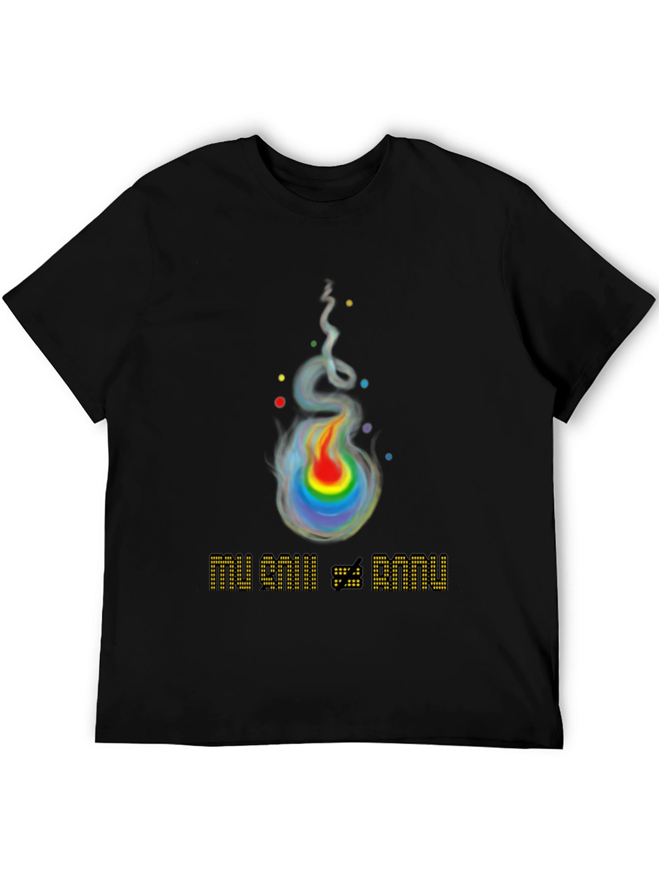 Rainbow Flame Graphic T-Shirt
