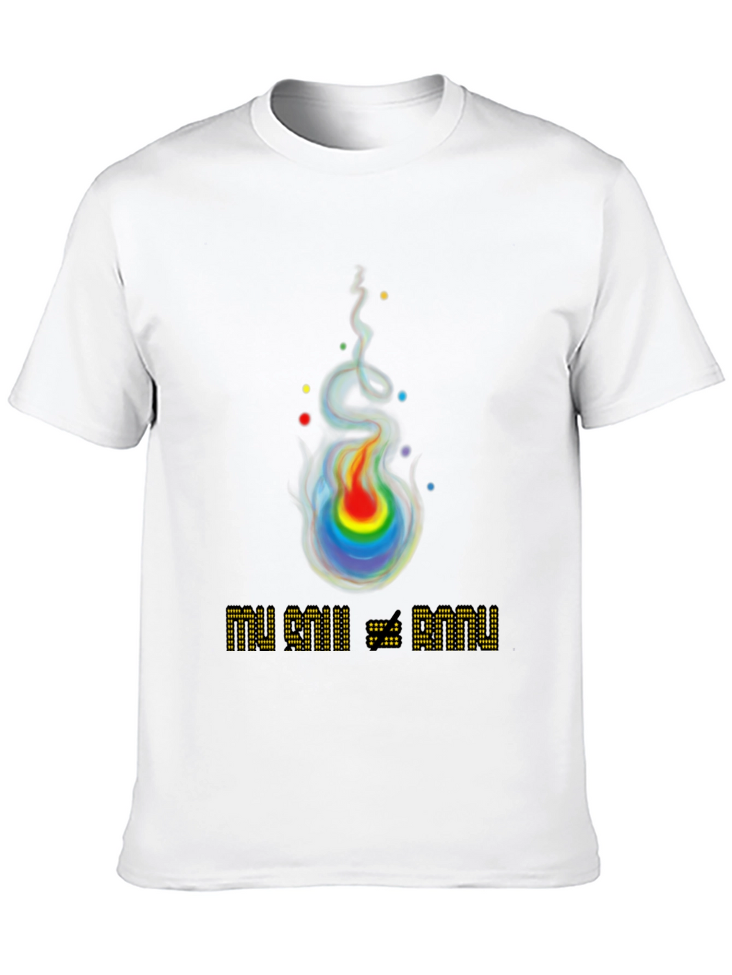 Rainbow Flame Graphic T-Shirt