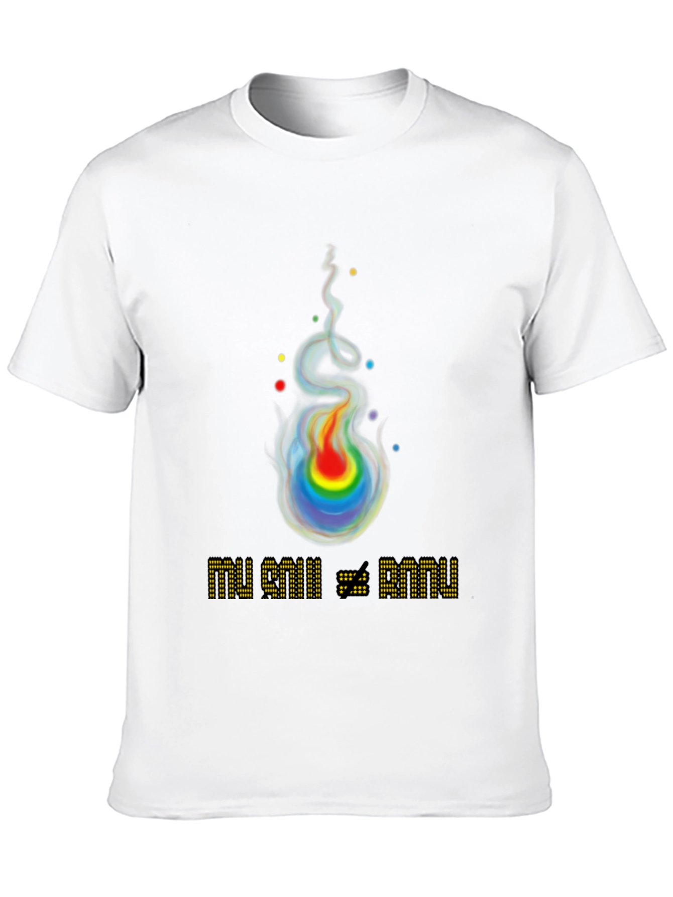 Rainbow Flame Graphic T-Shirt