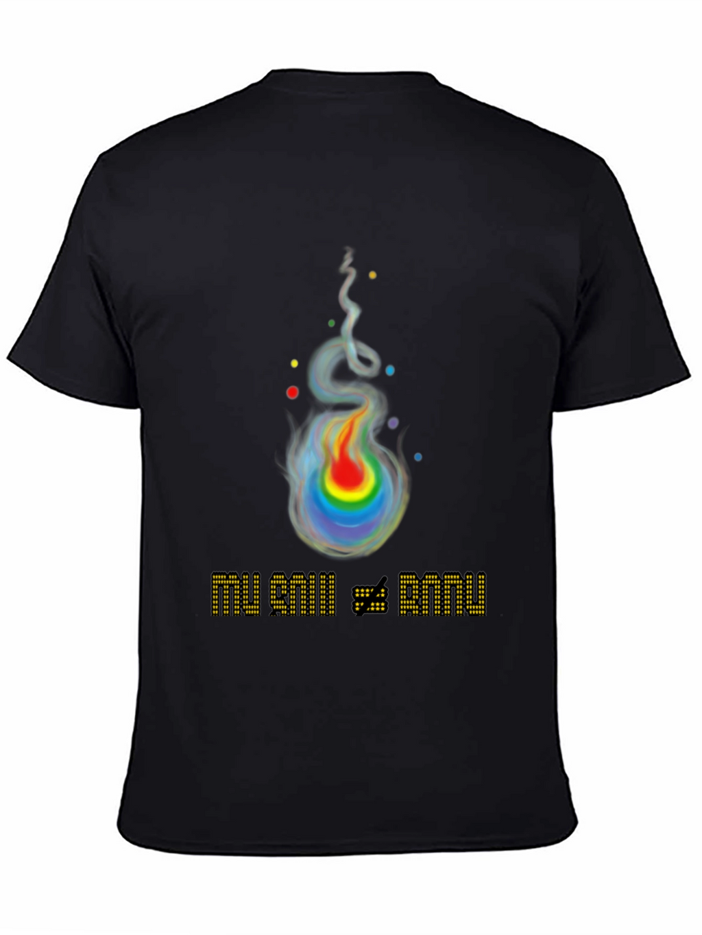 Rainbow Flame Graphic T-Shirt