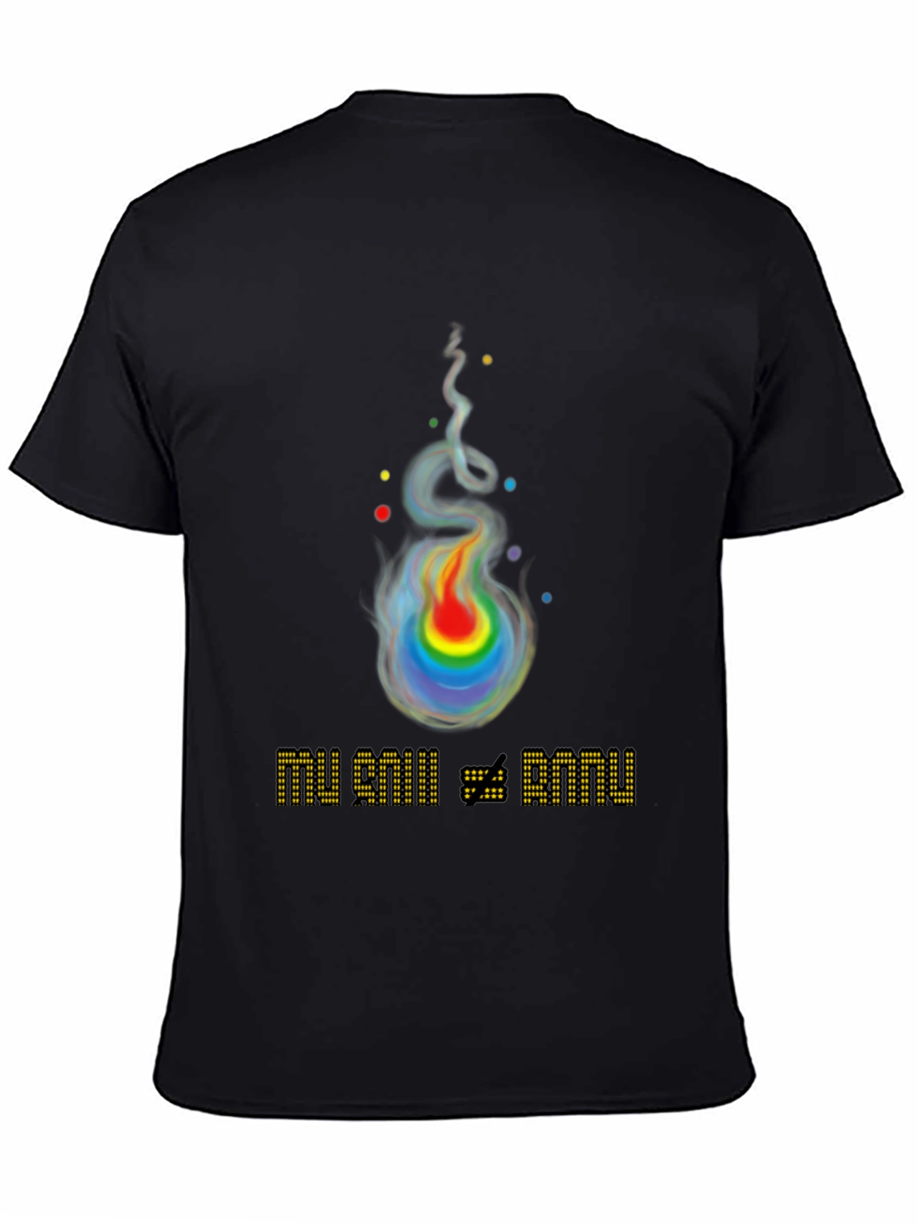 Rainbow Flame Graphic T-Shirt