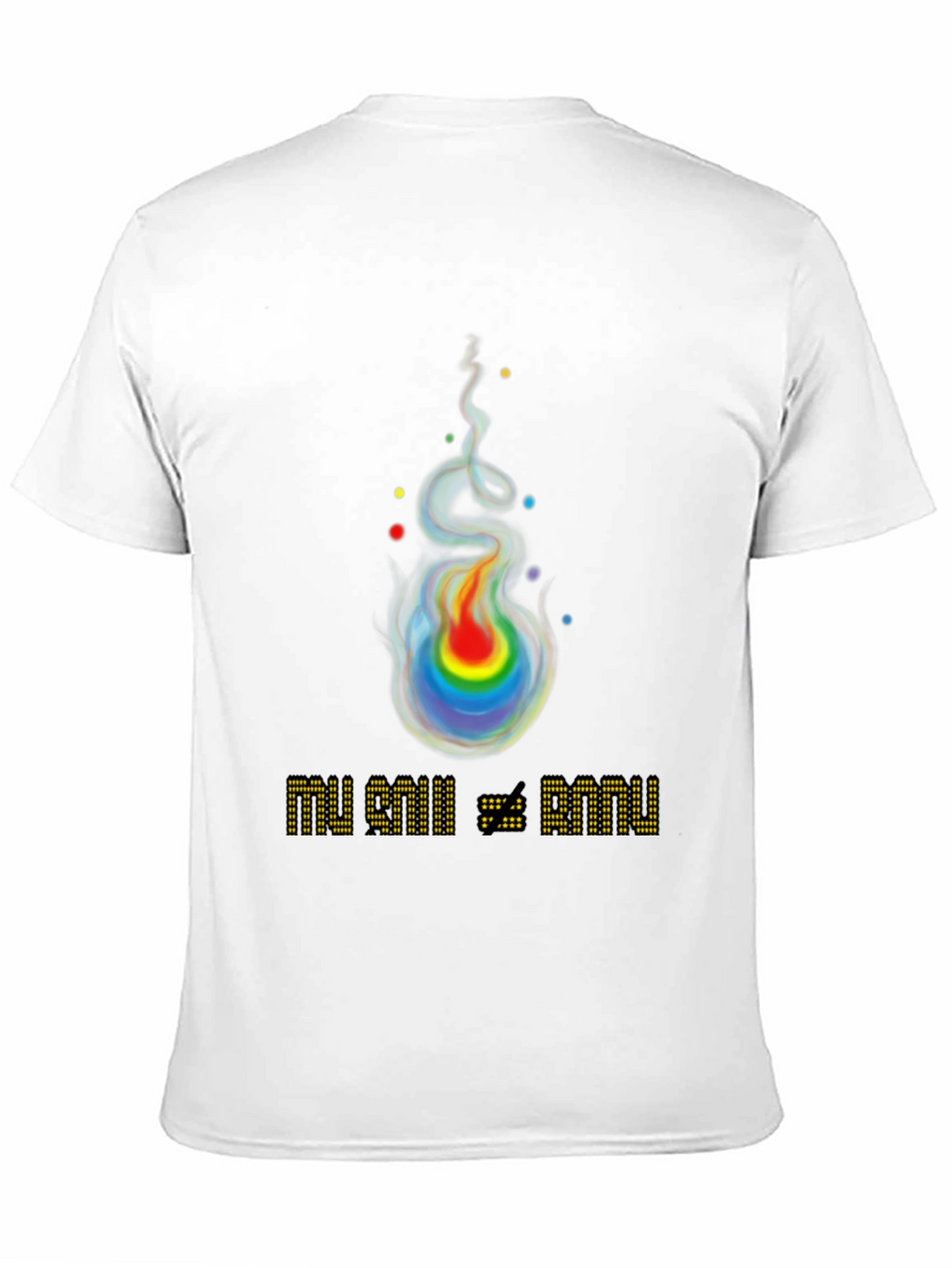 Rainbow Flame Graphic T-Shirt