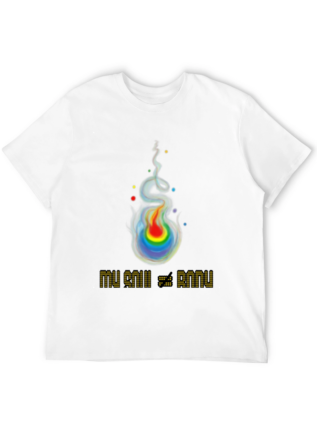 Rainbow Flame Graphic T-Shirt
