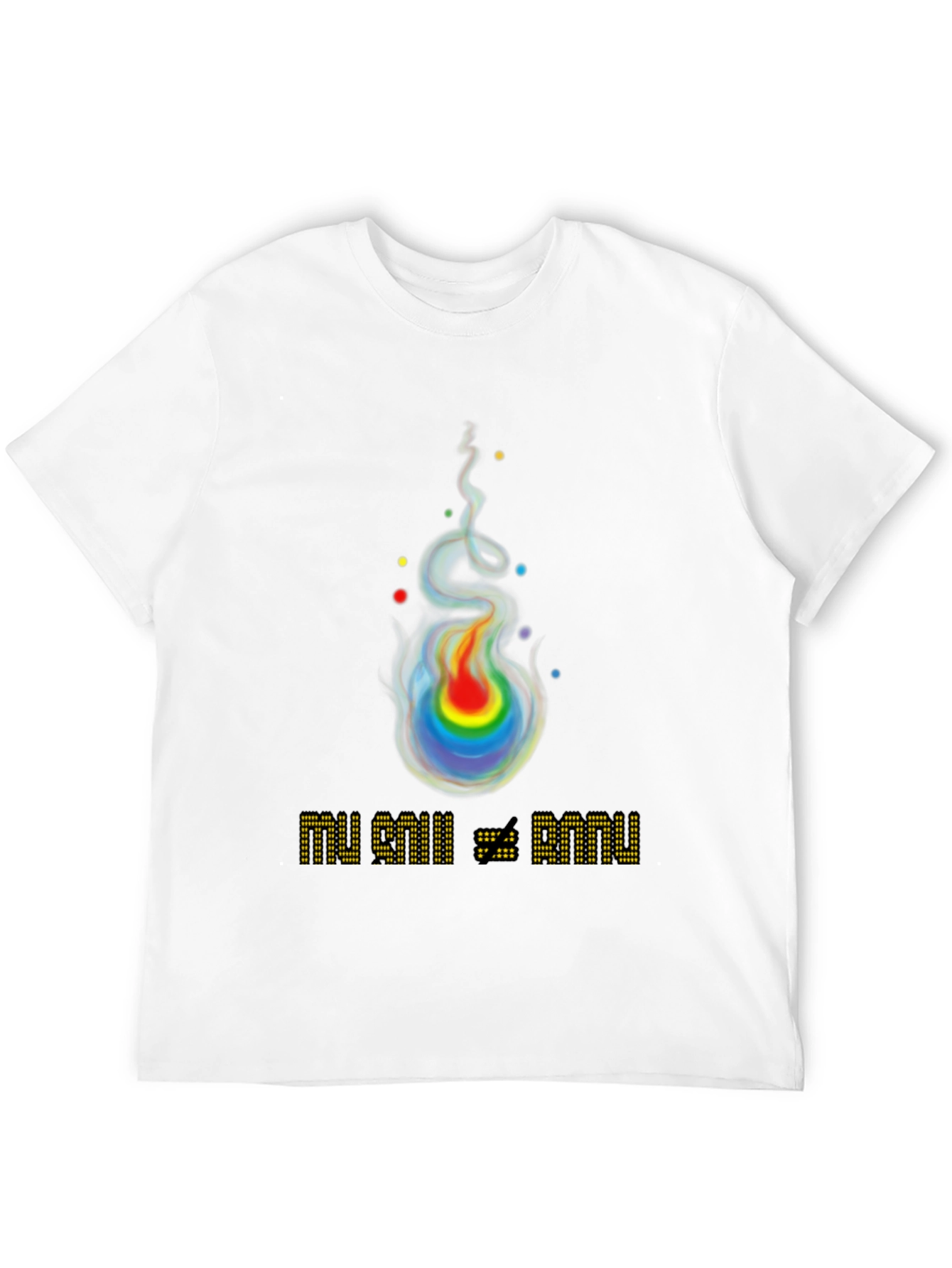 Rainbow Flame Graphic T-Shirt
