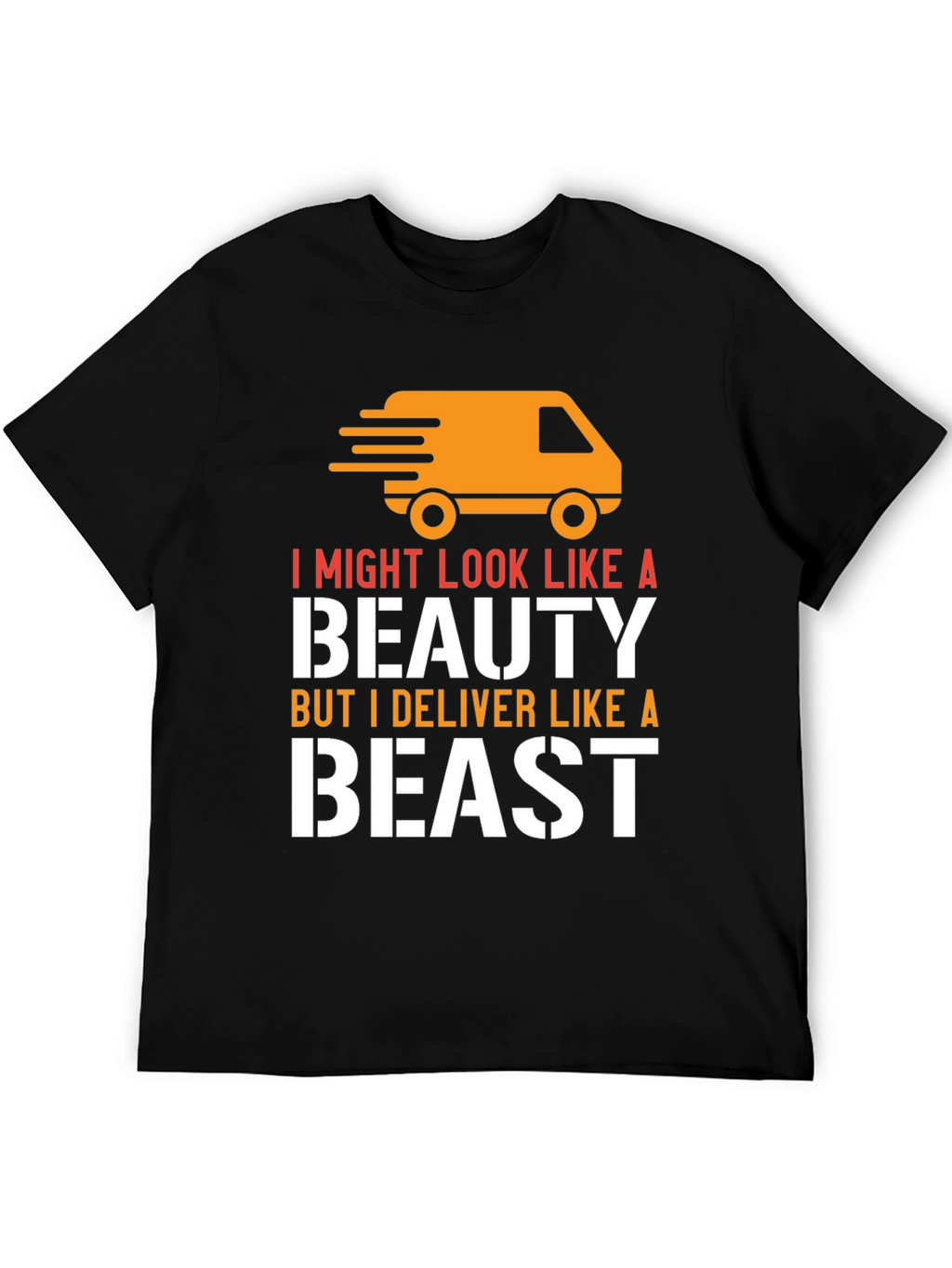 Beauty & Beast Delivery T-Shirt - Black Graphic Tee