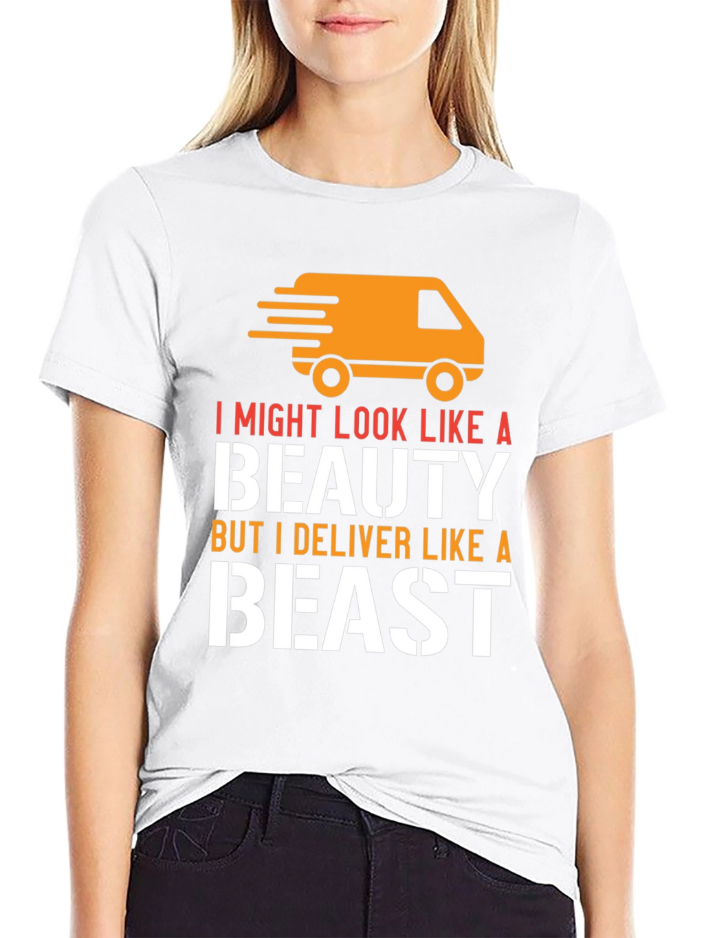 Beauty & Beast Delivery T-Shirt - Black Graphic Tee