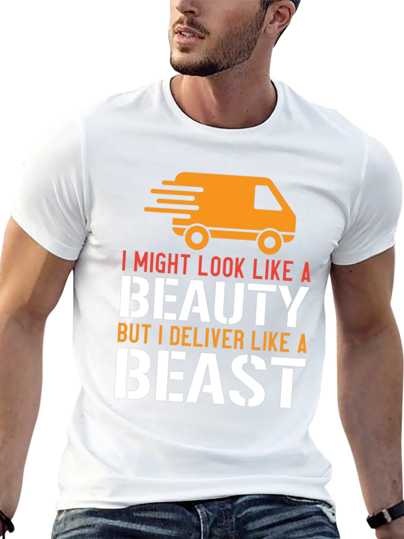 Beauty & Beast Delivery T-Shirt - Black Graphic Tee