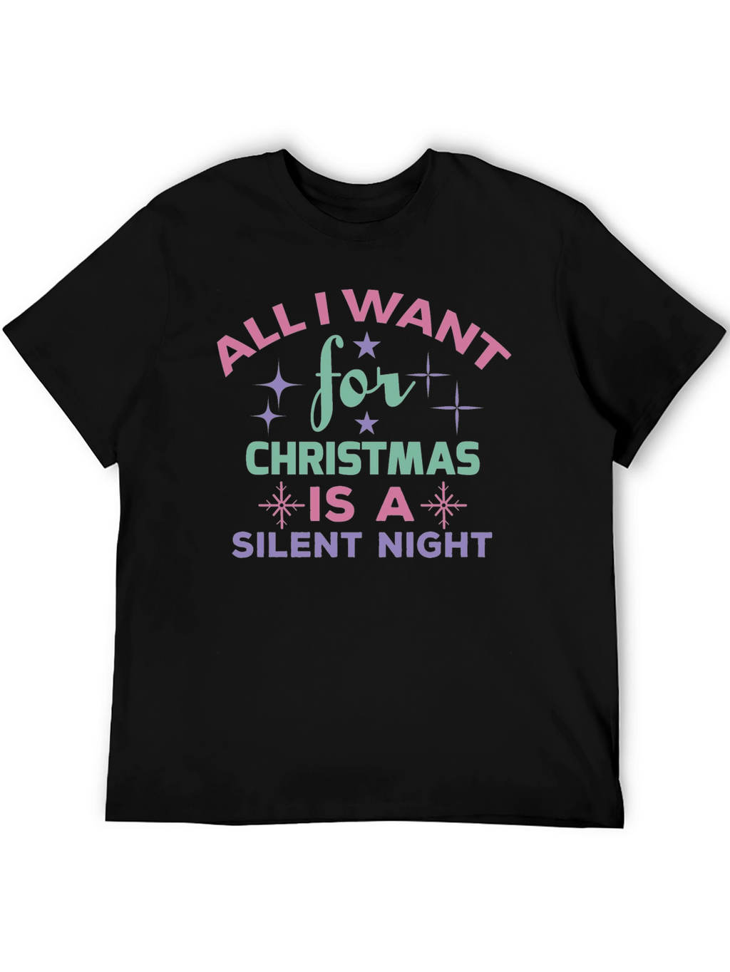 All I Want for Christmas Silent Night T-Shirt