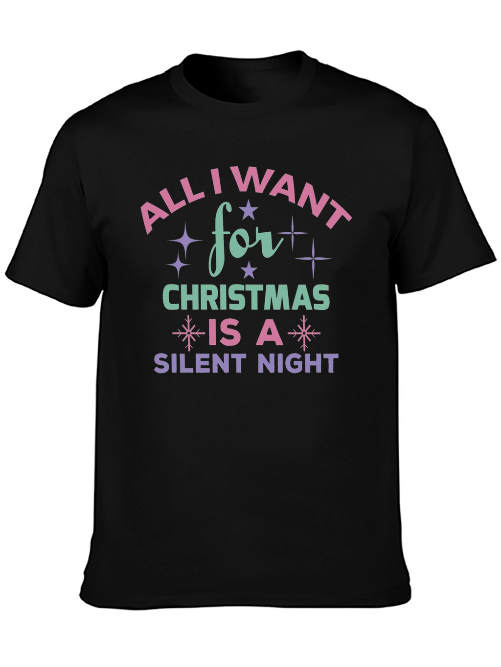 All I Want for Christmas Silent Night T-Shirt