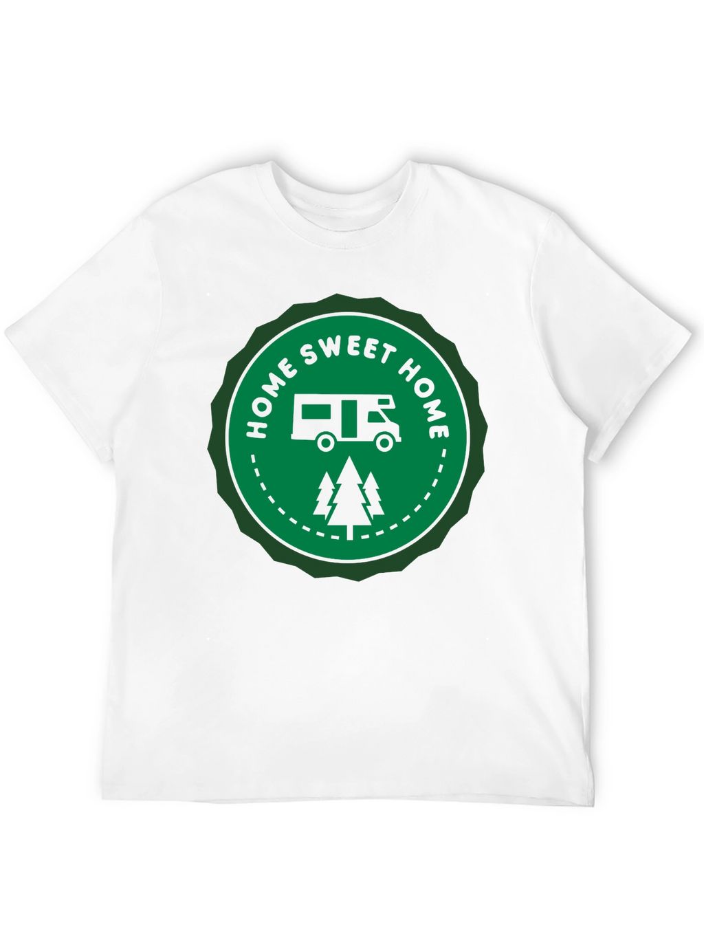 Home Sweet Home Camper Graphic Tee - Black