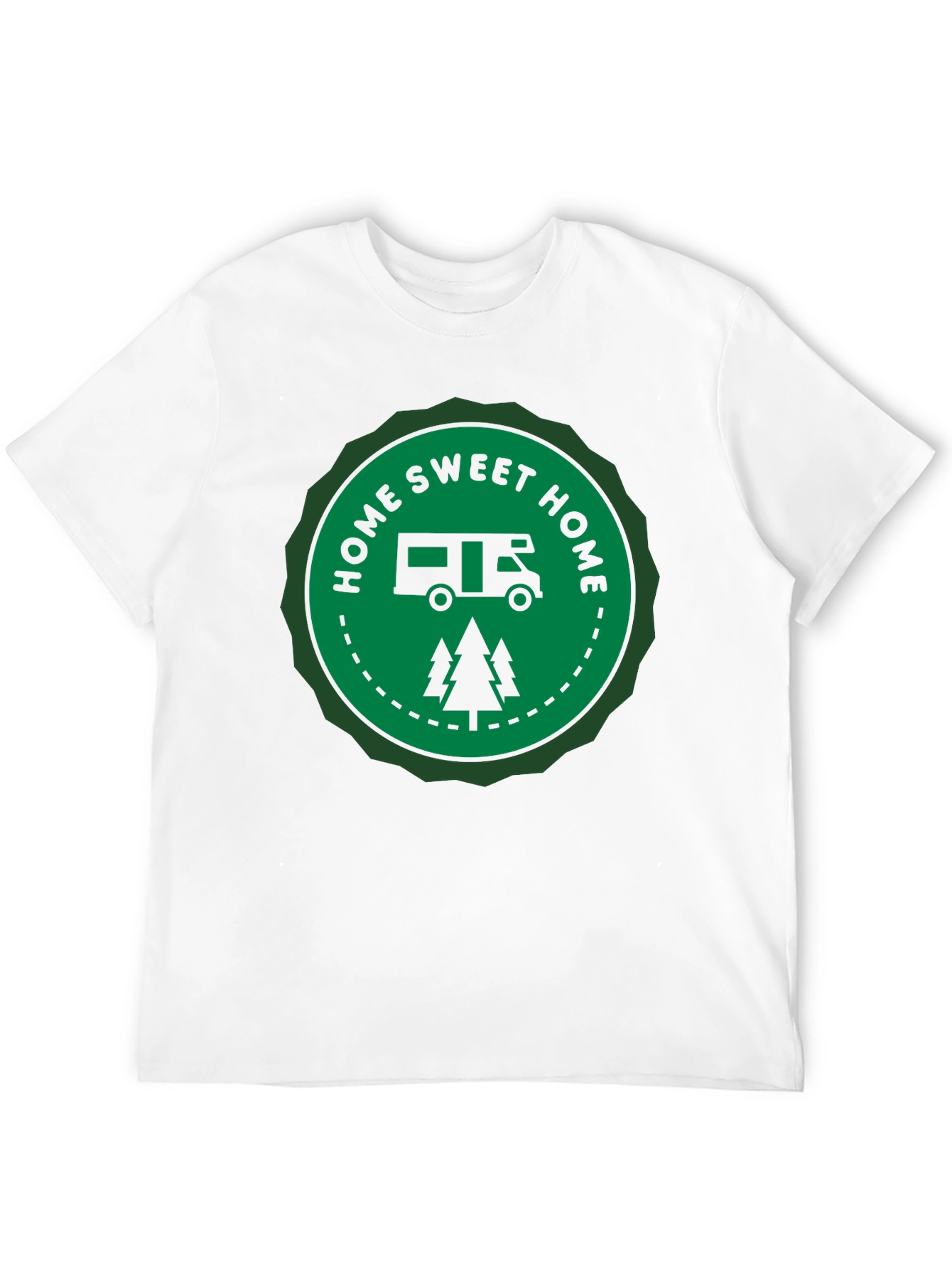 Home Sweet Home Camper Graphic Tee - Black