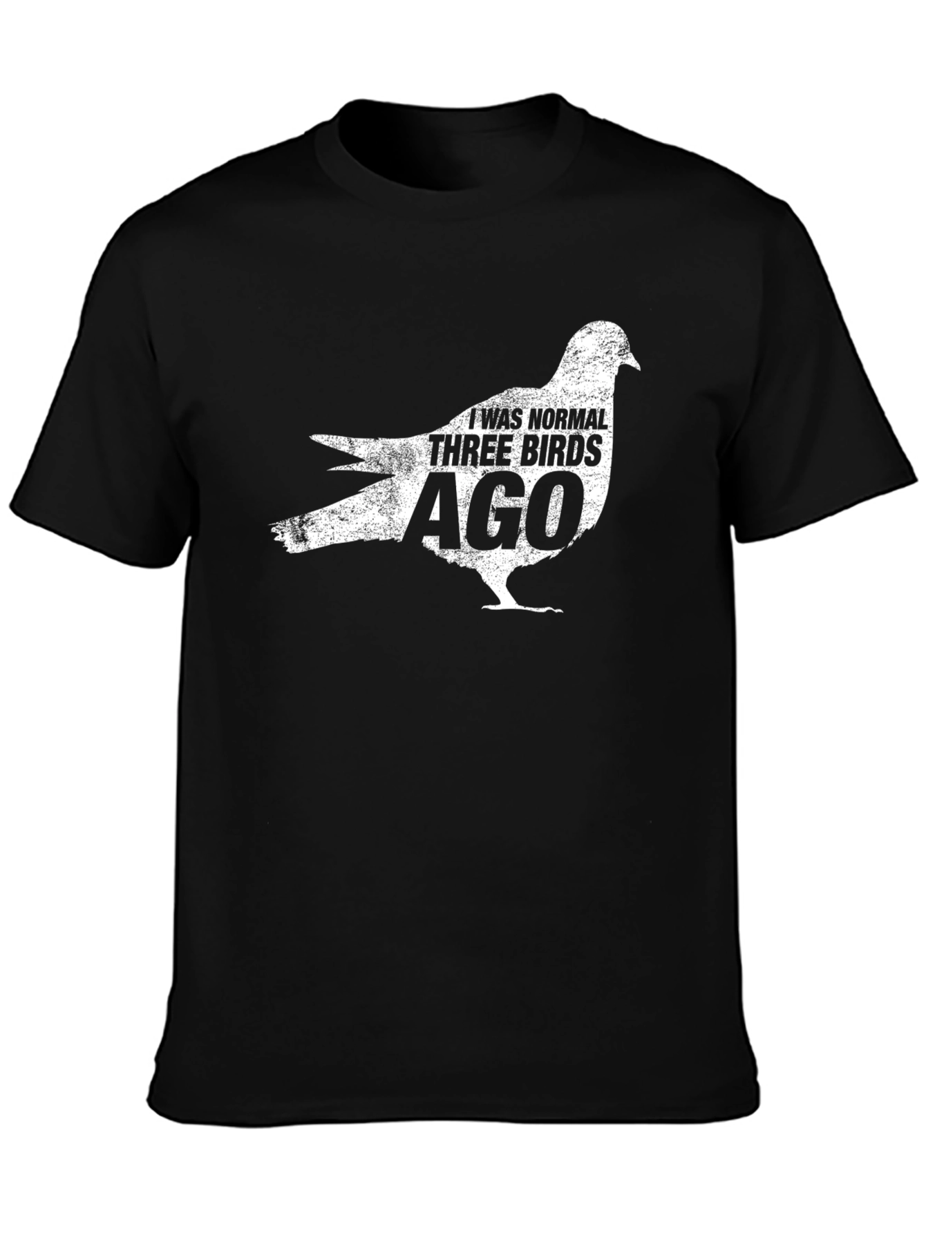 Normal Three Birds Ago Black T-Shirt