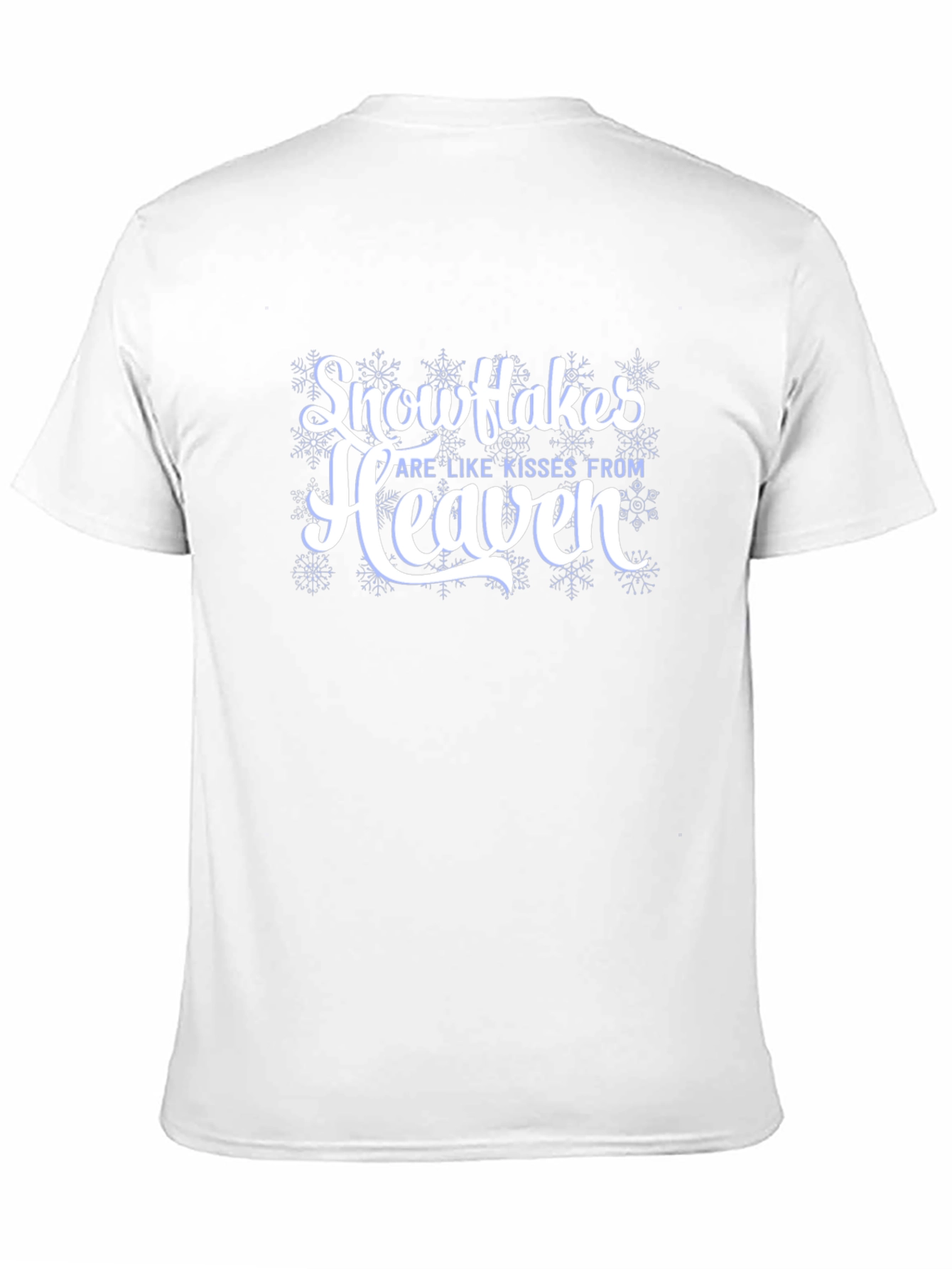 Snowflakes are Like Kisses From Heaven Black T-Shirt