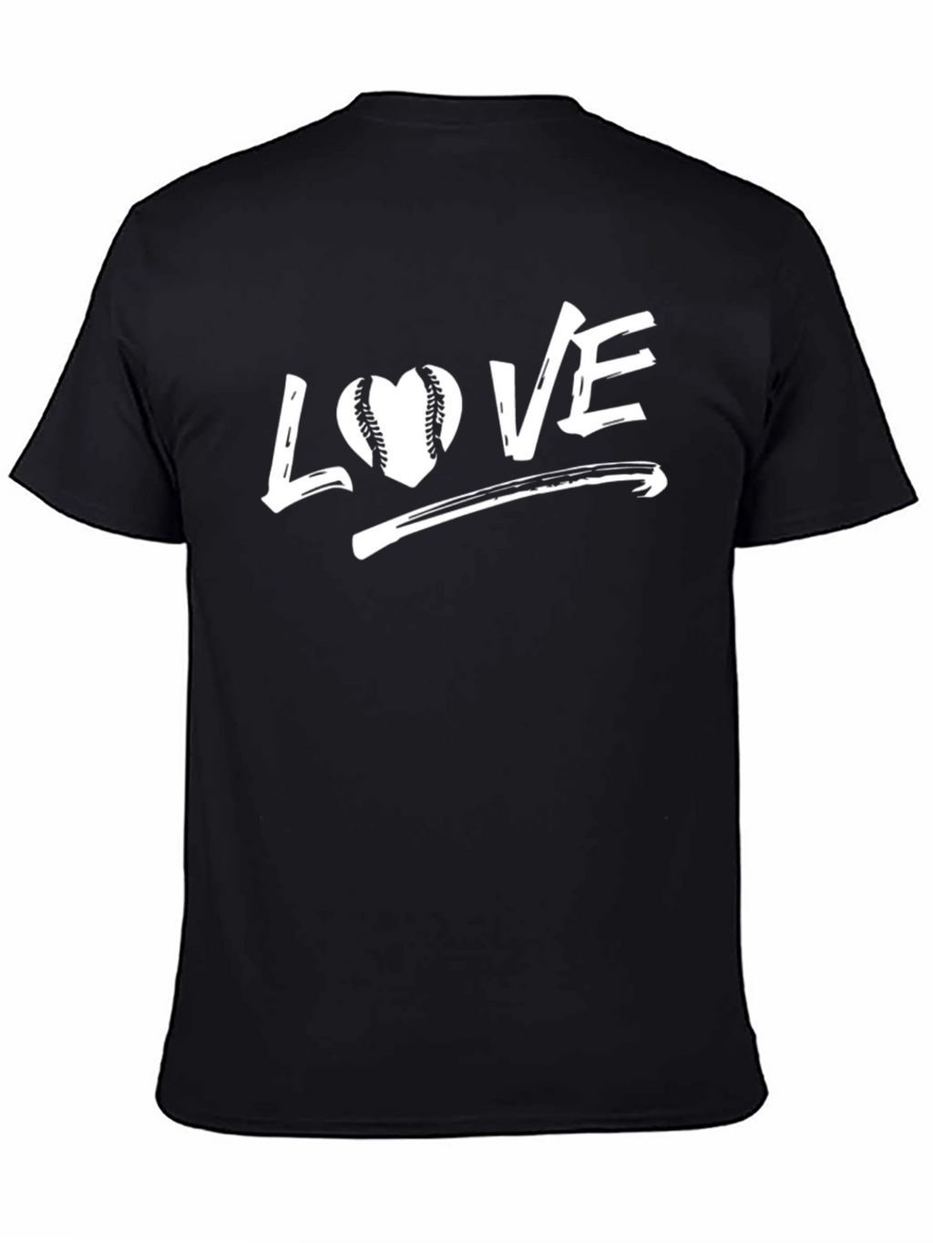 Love Baseball Black T-Shirt