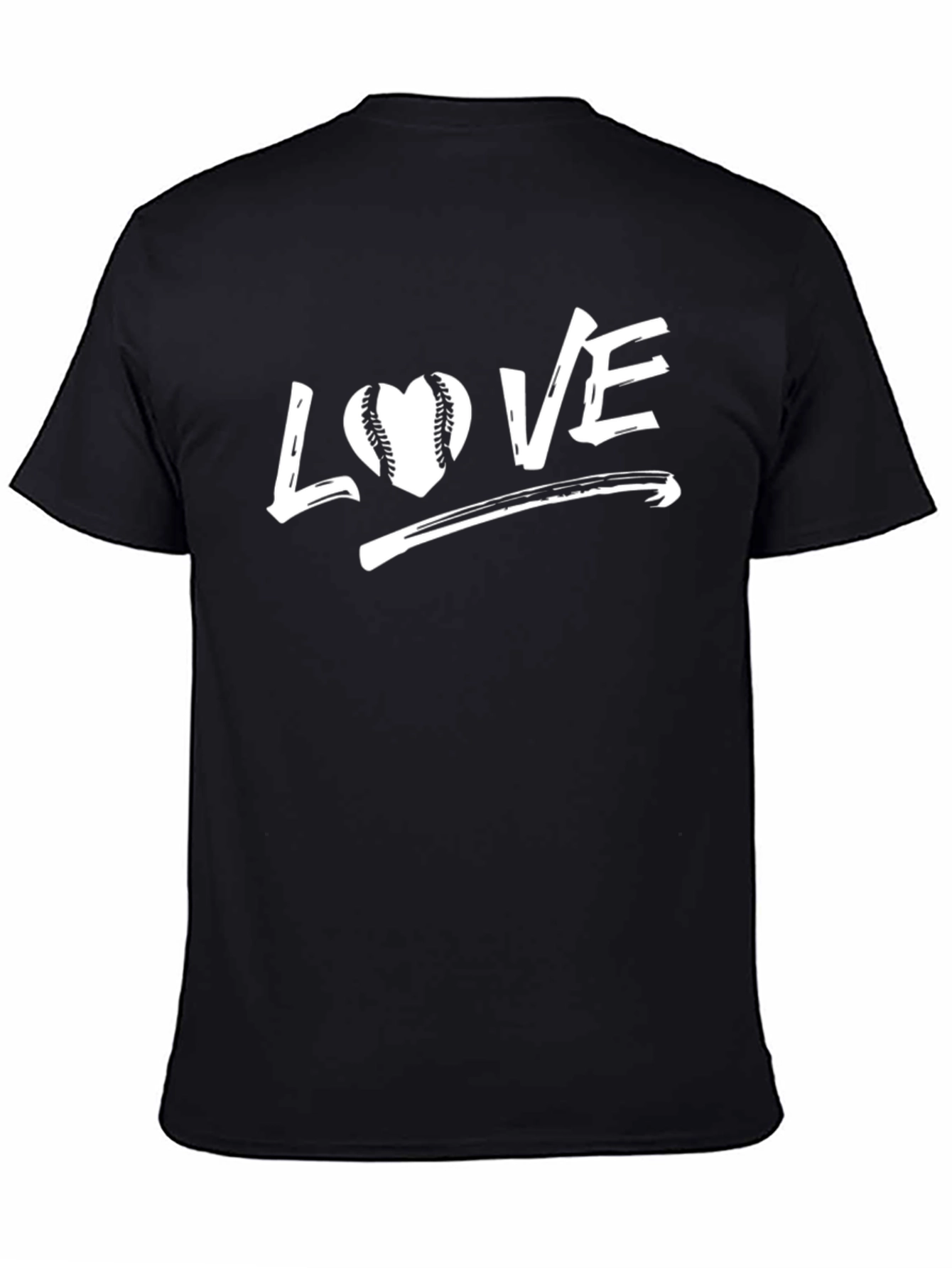 Love Baseball Black T-Shirt