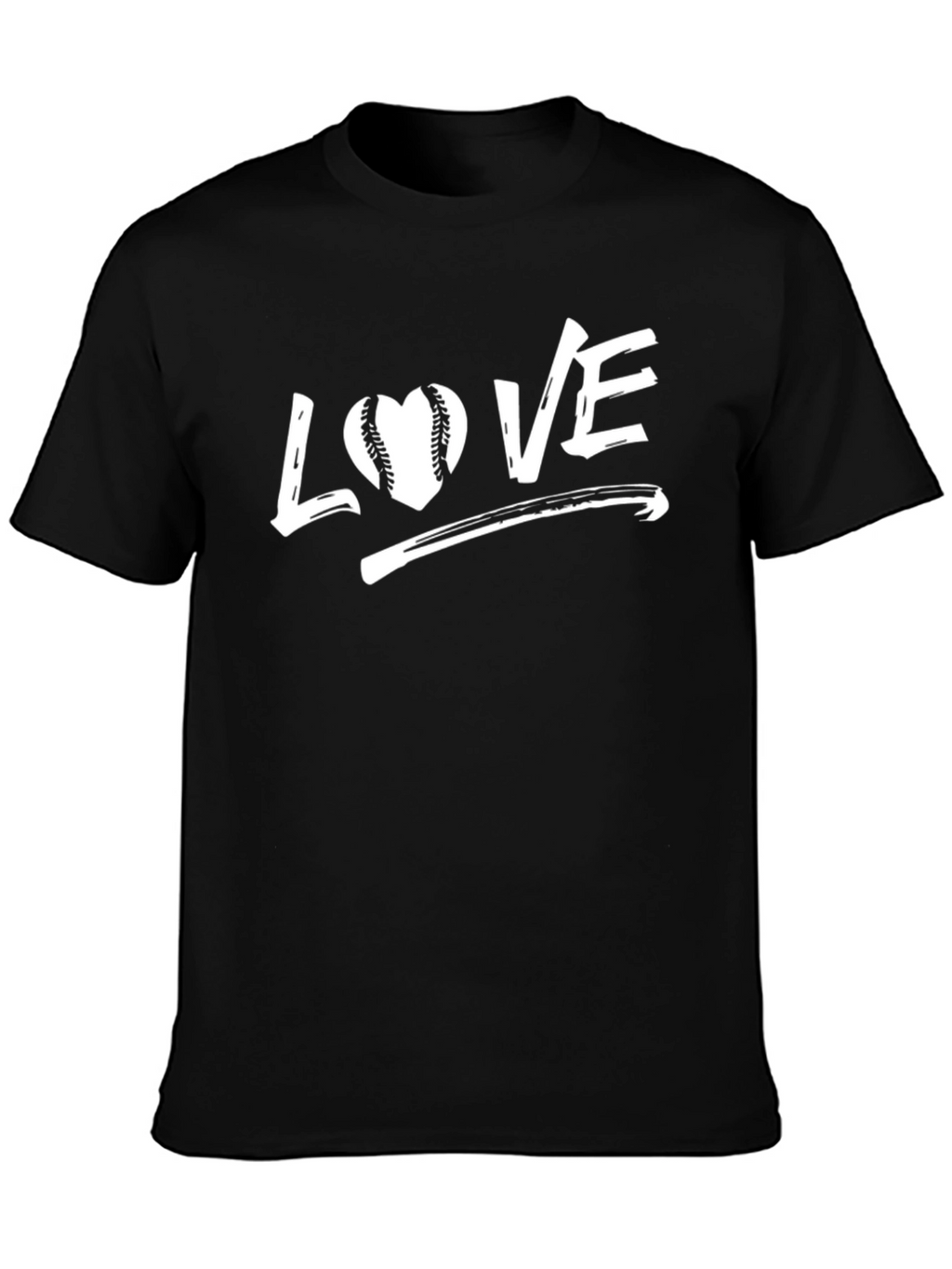 Love Baseball Black T-Shirt