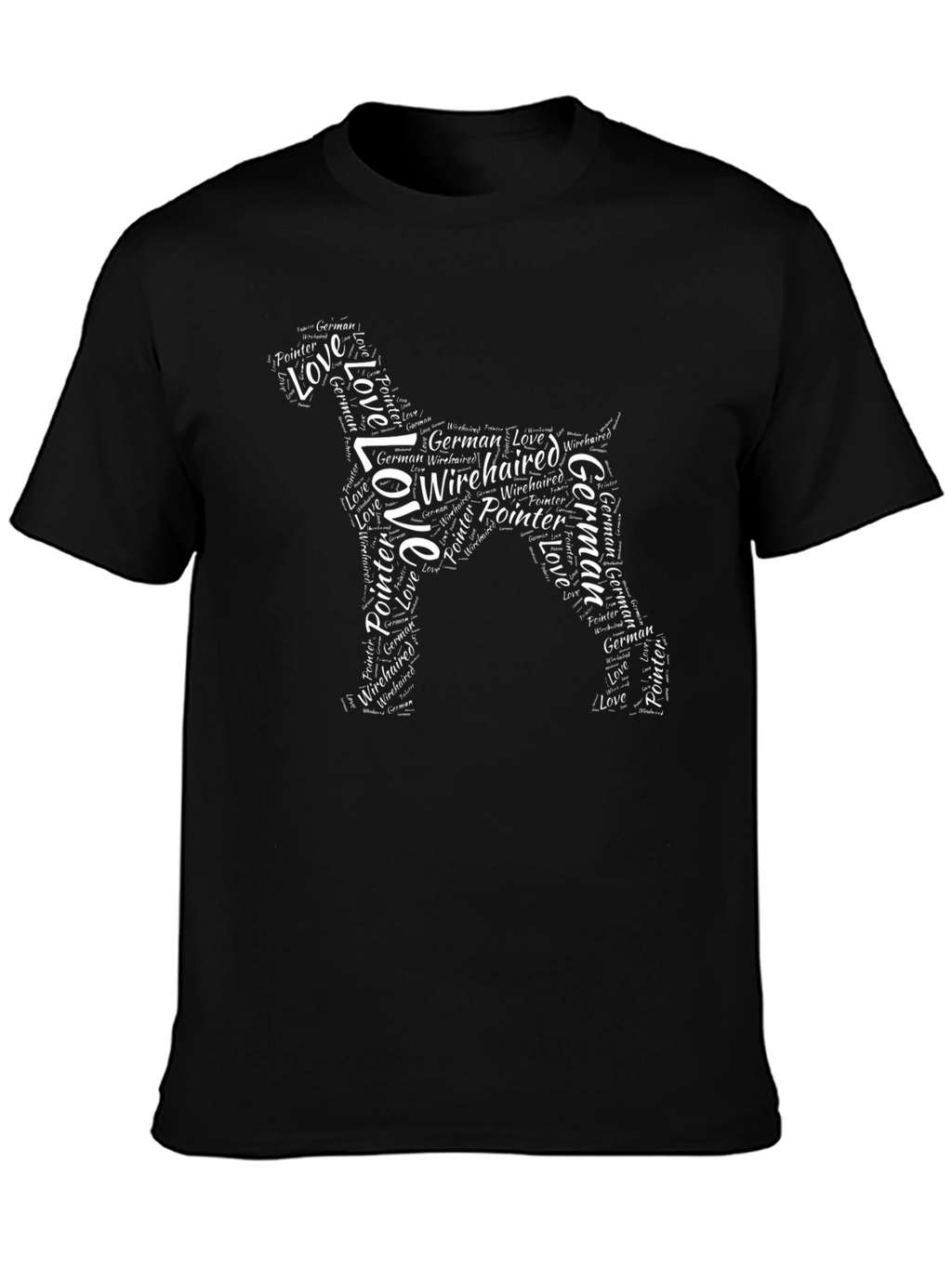 German Wirehaired Pointer Word Art T-Shirt