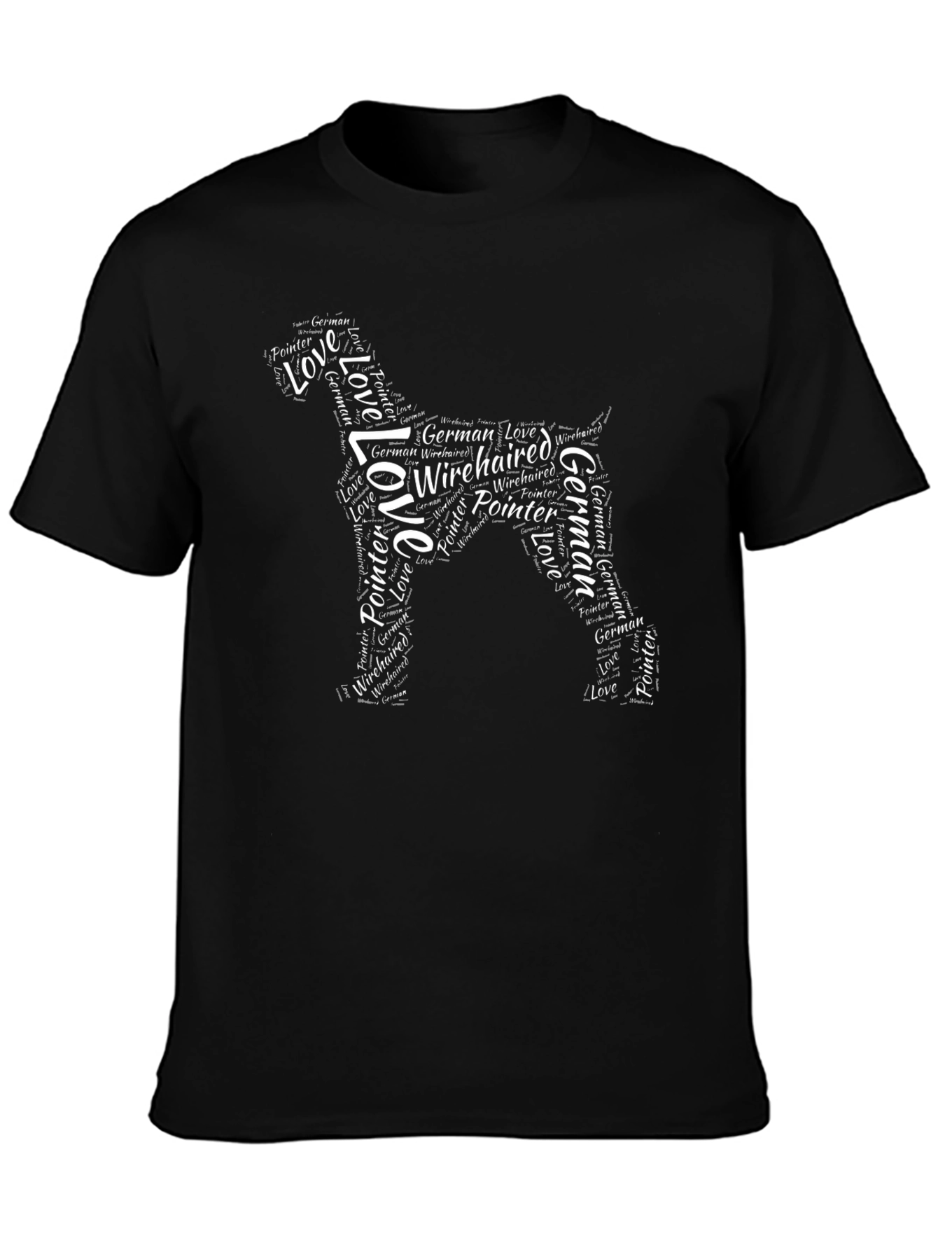 German Wirehaired Pointer Word Art T-Shirt