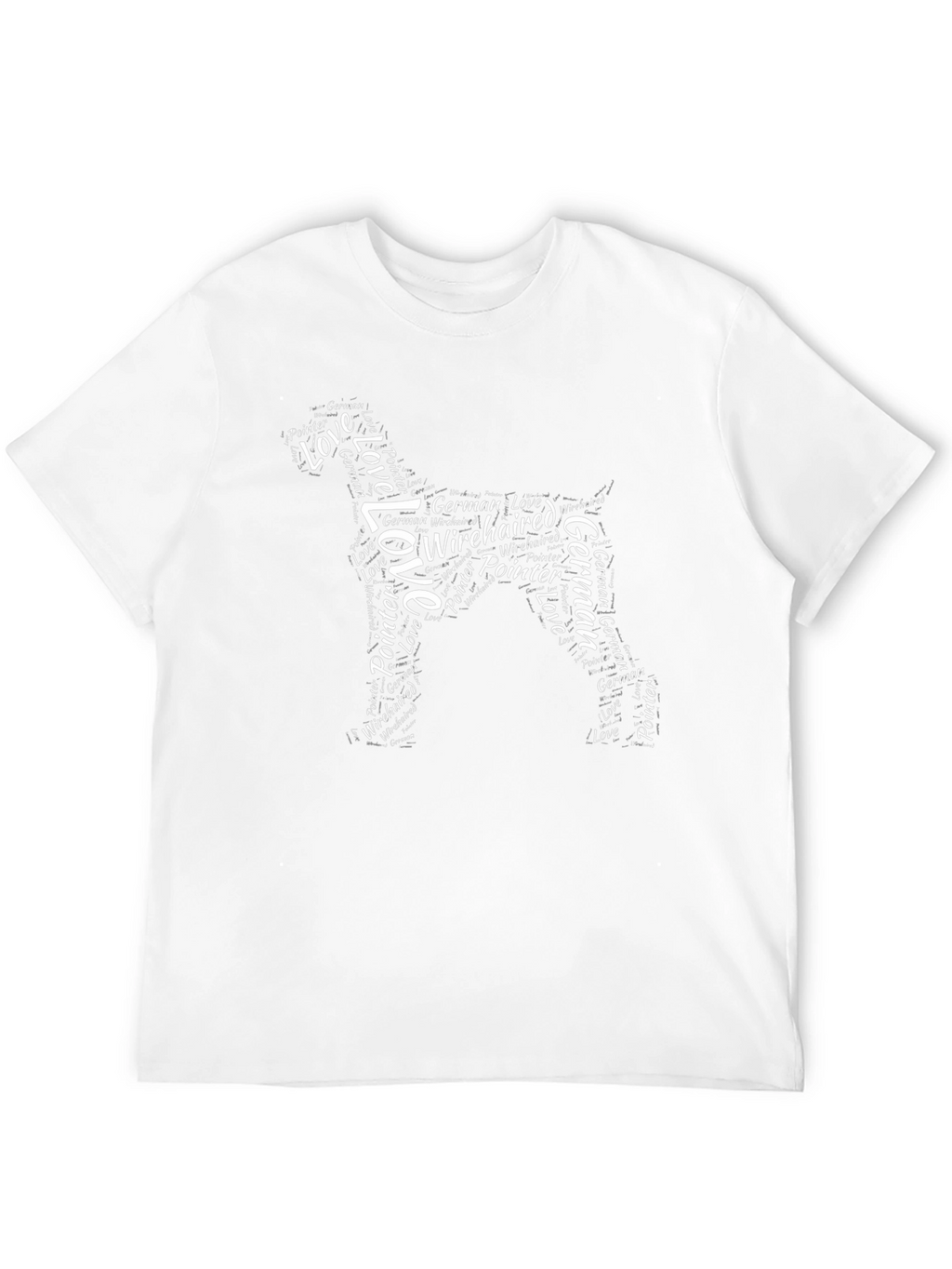 German Wirehaired Pointer Word Art T-Shirt