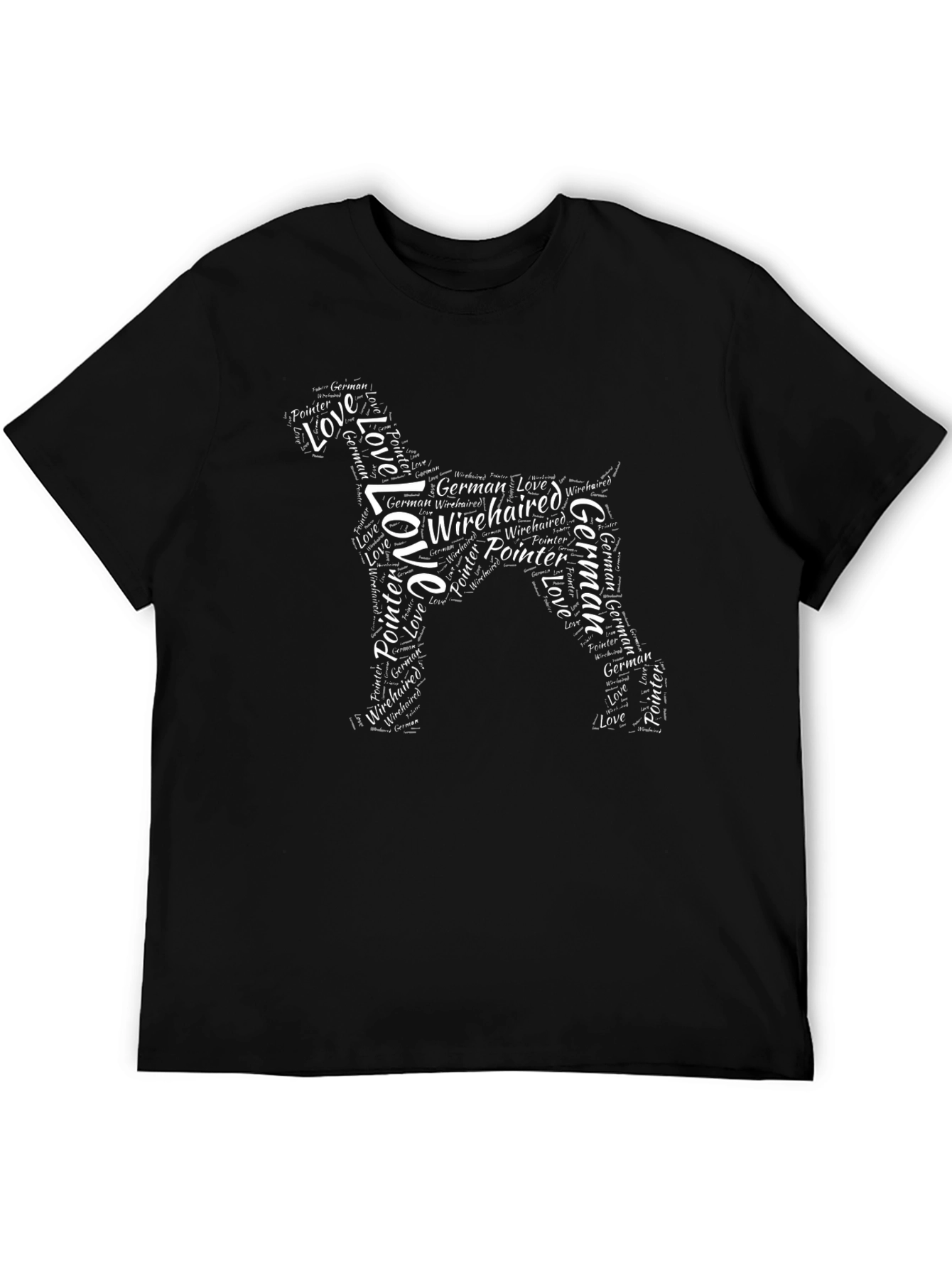 German Wirehaired Pointer Word Art T-Shirt