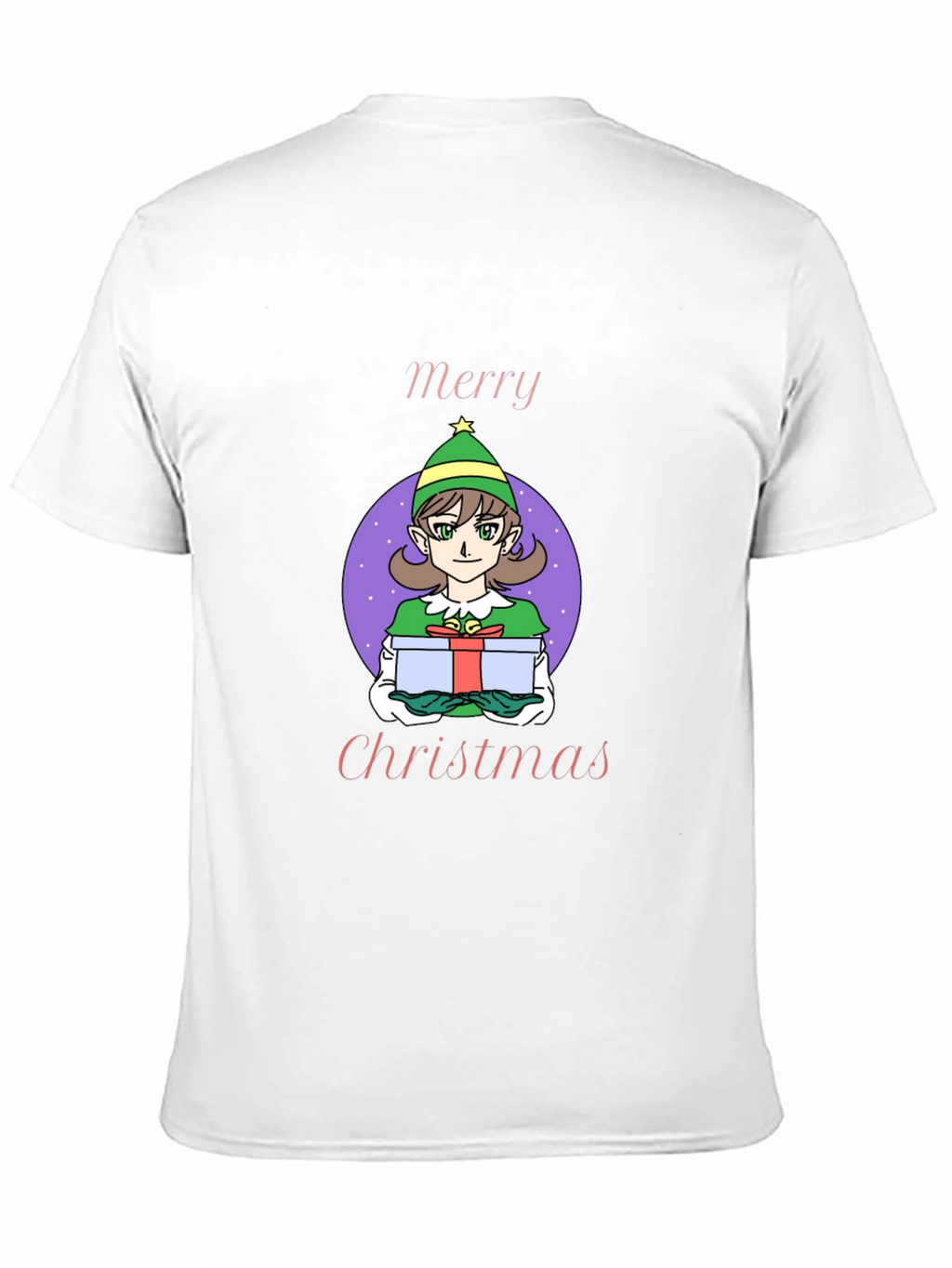 Merry Christmas Elf Girl Graphic T-Shirt