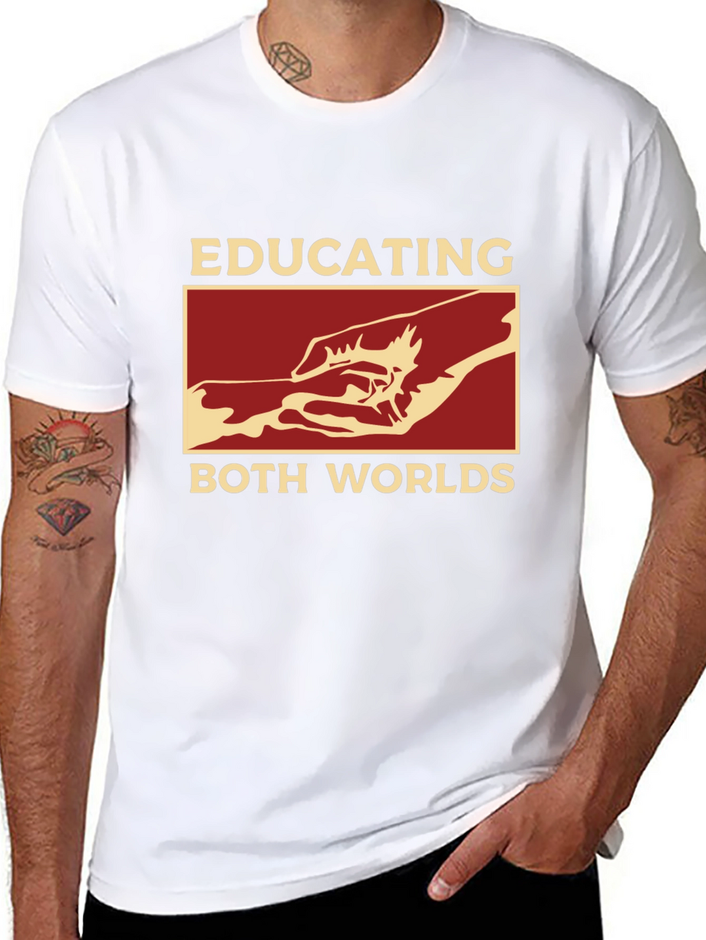 Educating Both Worlds Graphic T-Shirt