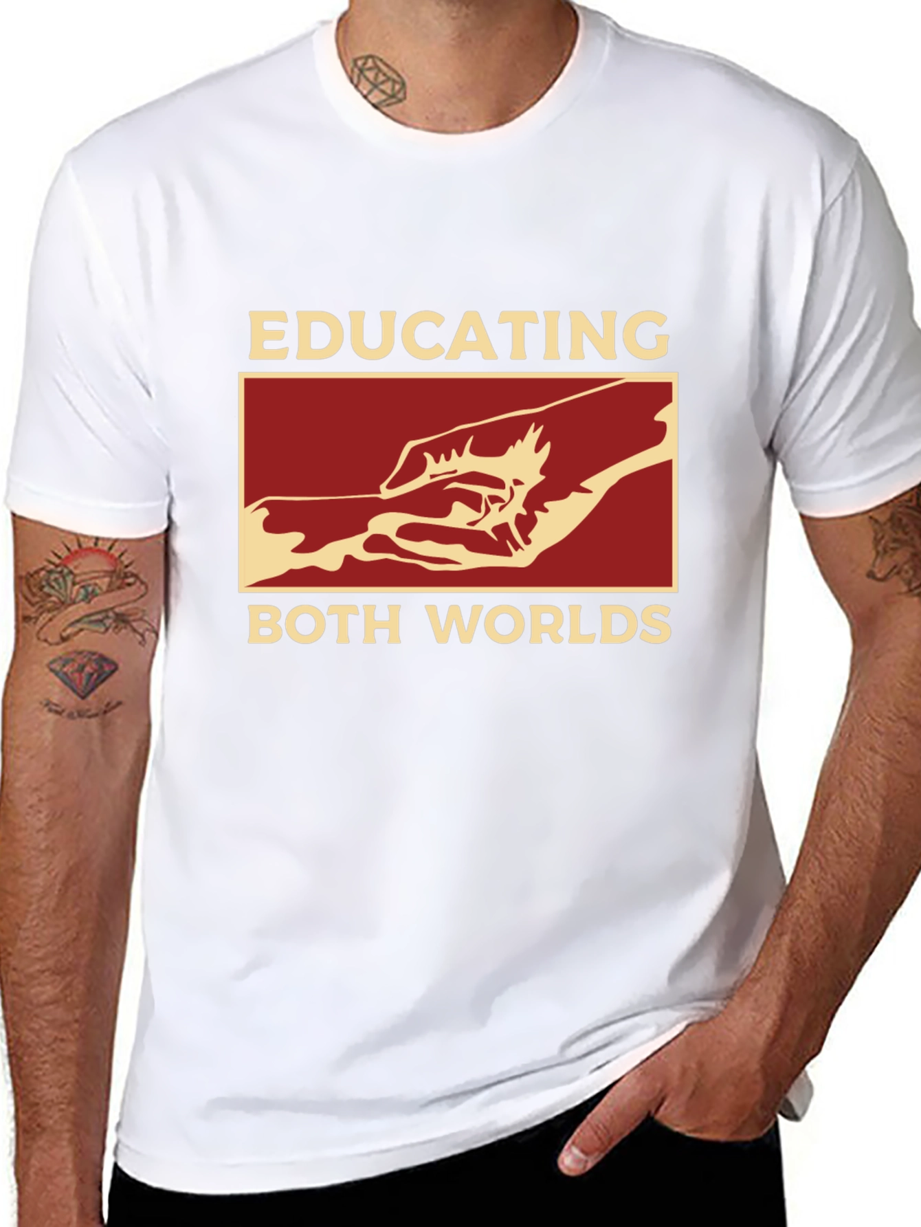 Educating Both Worlds Graphic T-Shirt