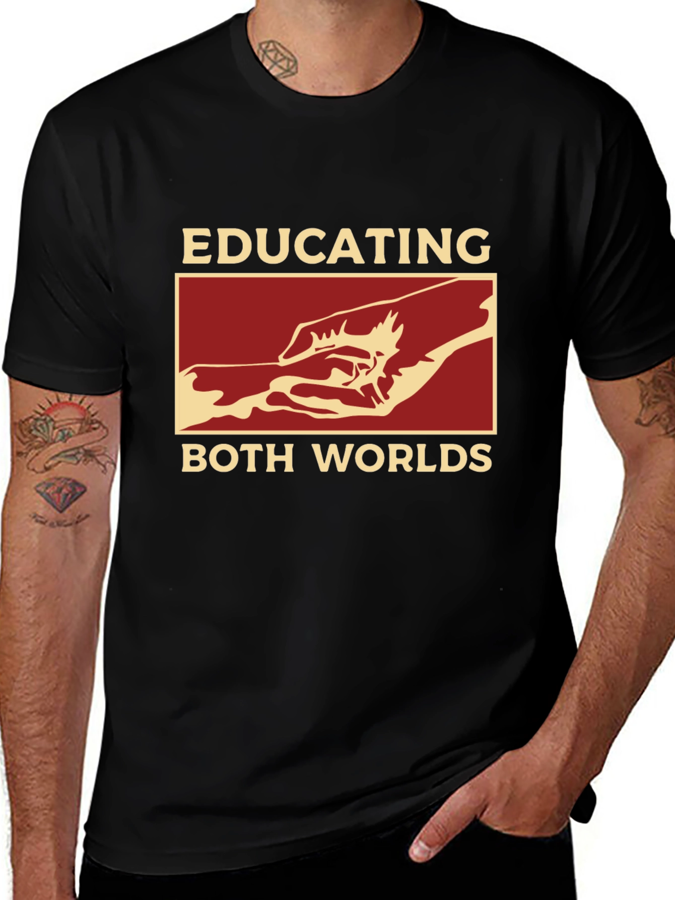 Educating Both Worlds Graphic T-Shirt