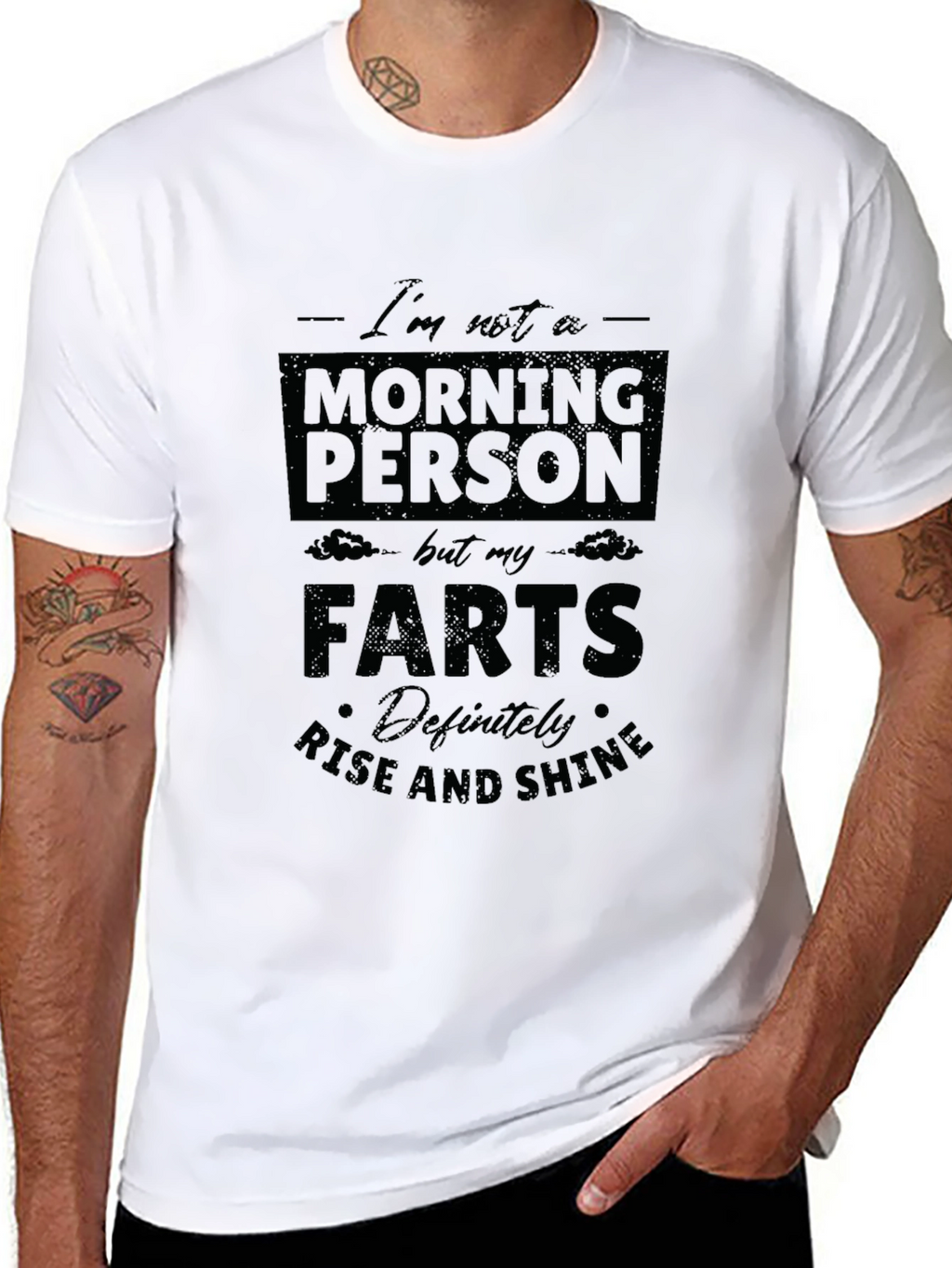 Funny Farts Rise and Shine Graphic Tee