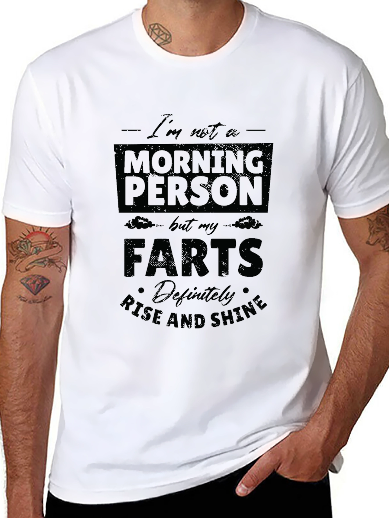 Funny Farts Rise and Shine Graphic Tee
