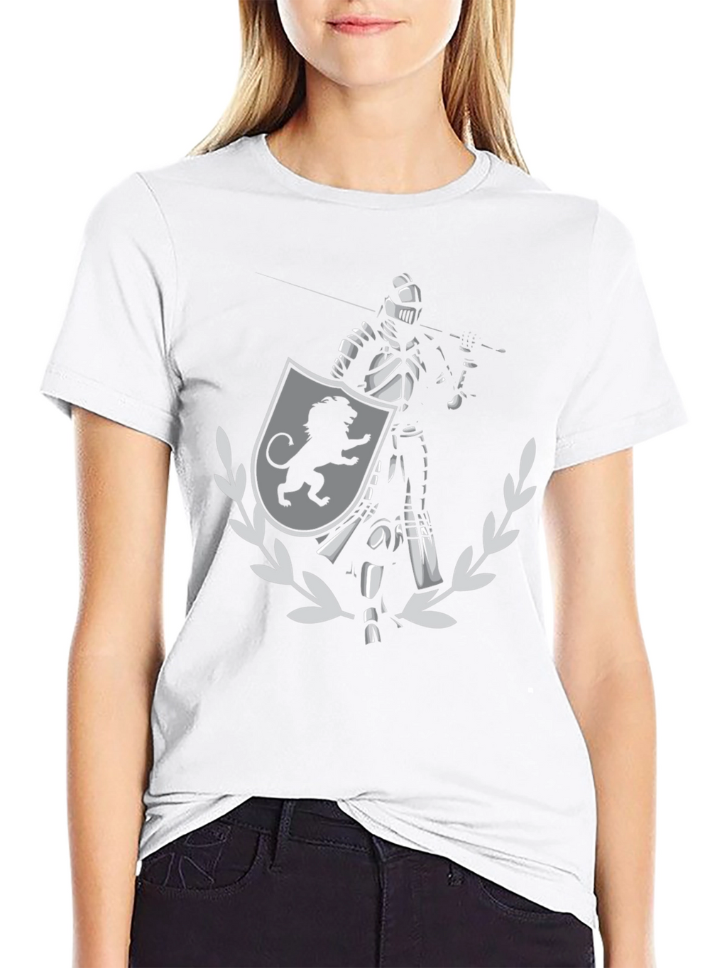 Knight & Lion Shield Graphic T-Shirt