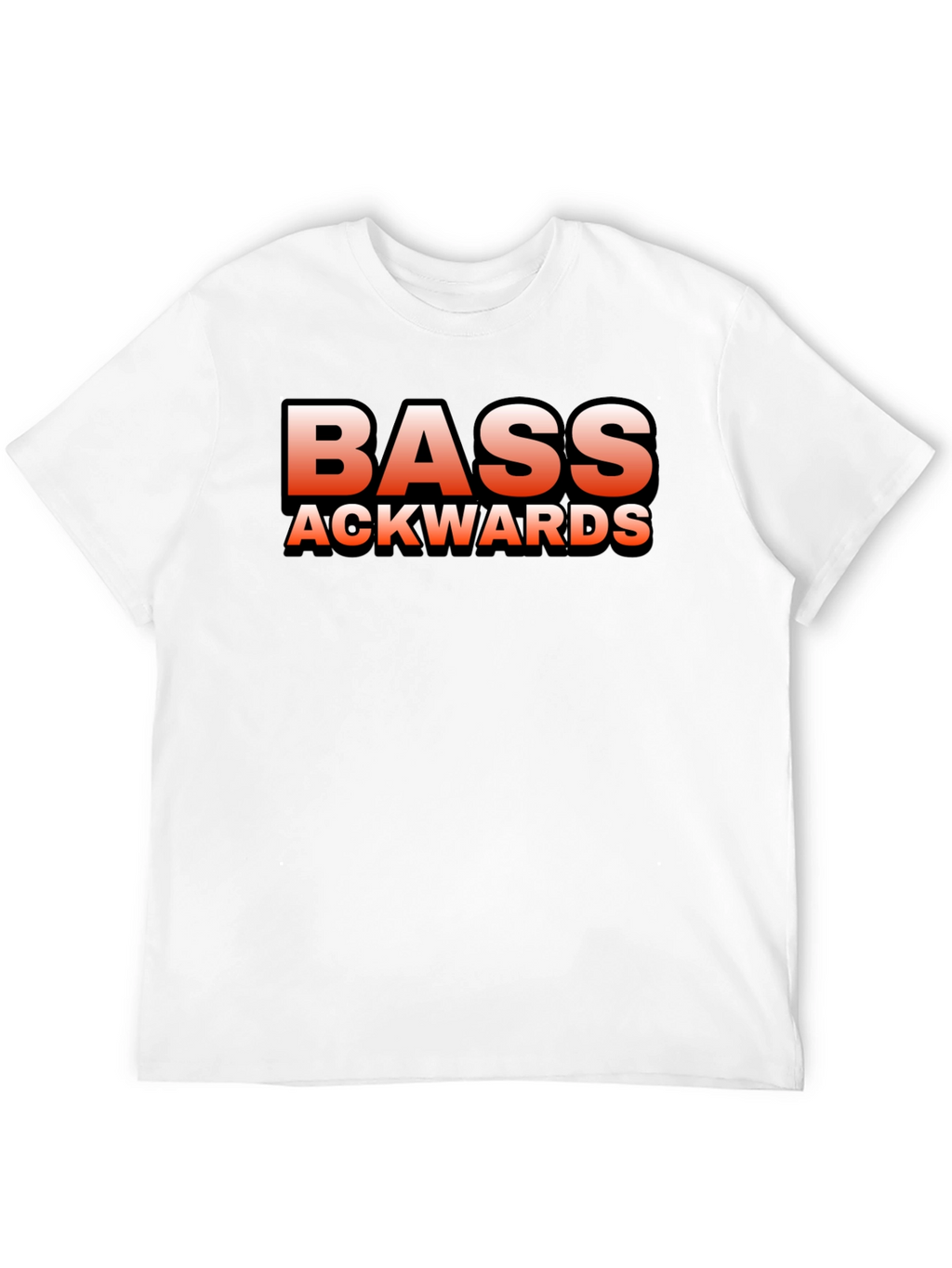 Bass Ackwards Black Graphic T-Shirt