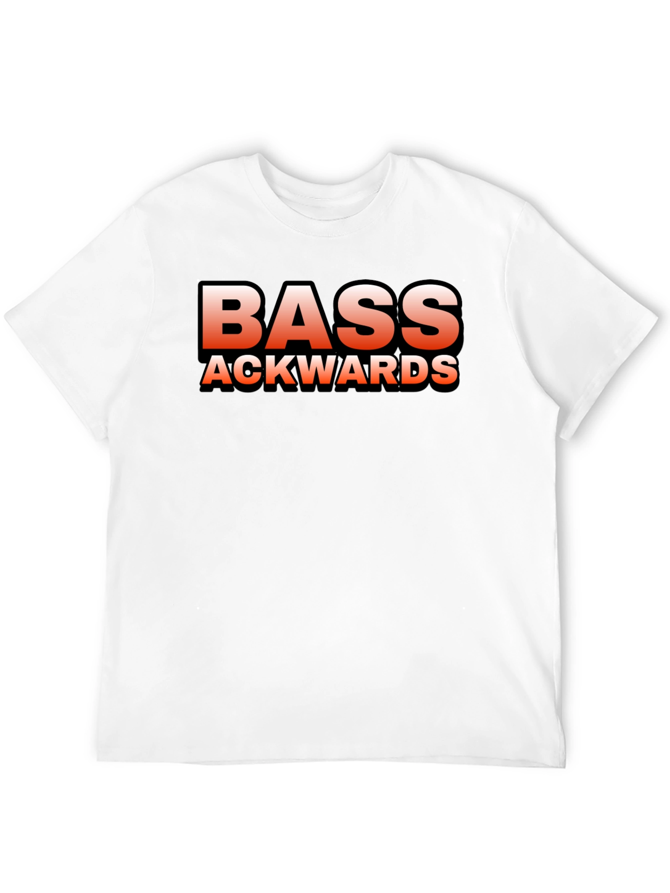 Bass Ackwards Black Graphic T-Shirt