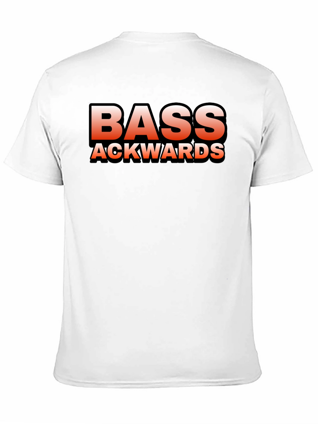 Bass Ackwards Black Graphic T-Shirt