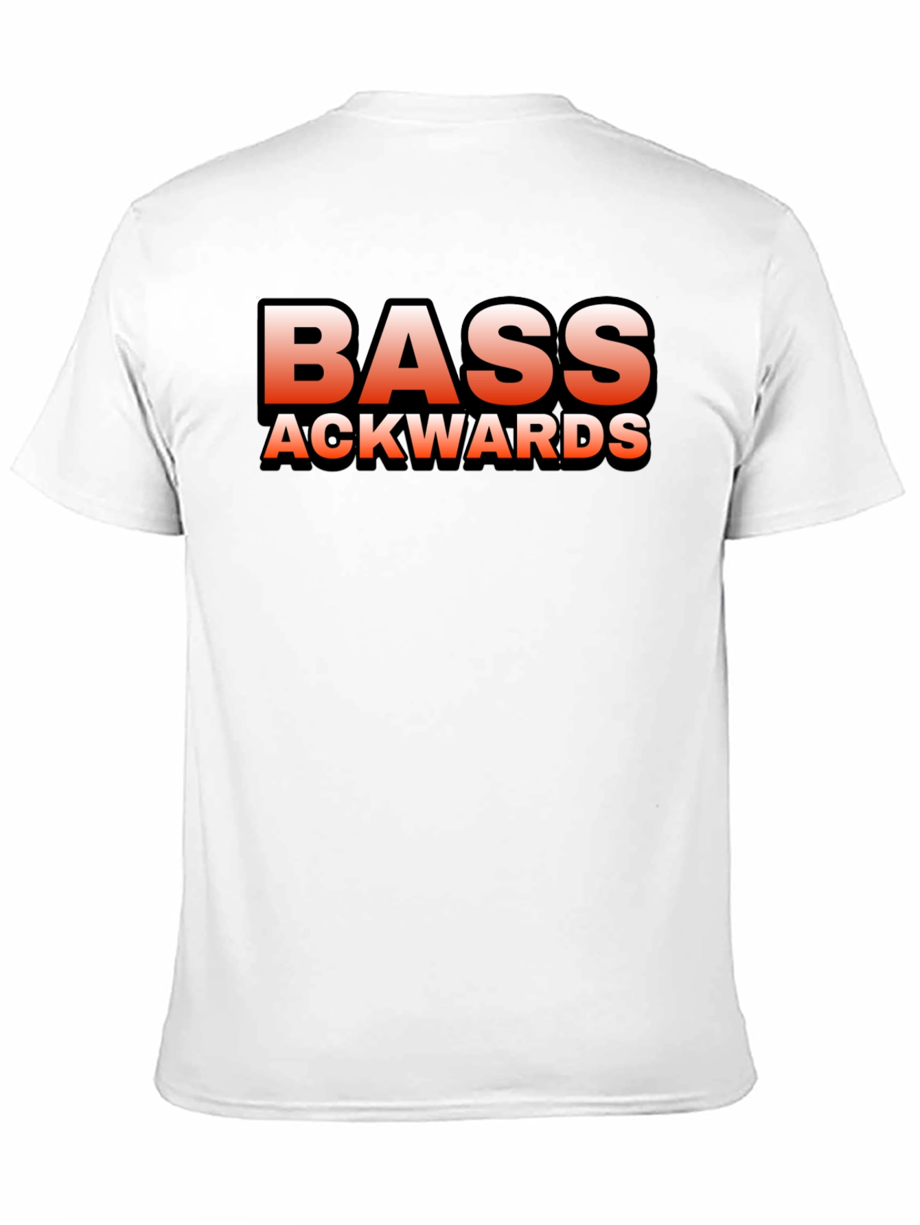 Bass Ackwards Black Graphic T-Shirt