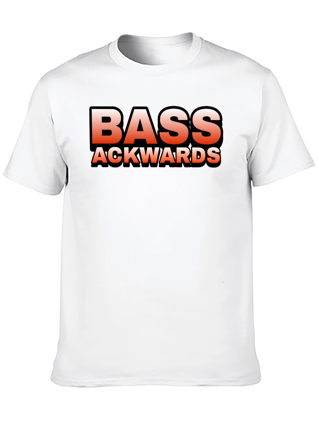 Bass Ackwards Black Graphic T-Shirt