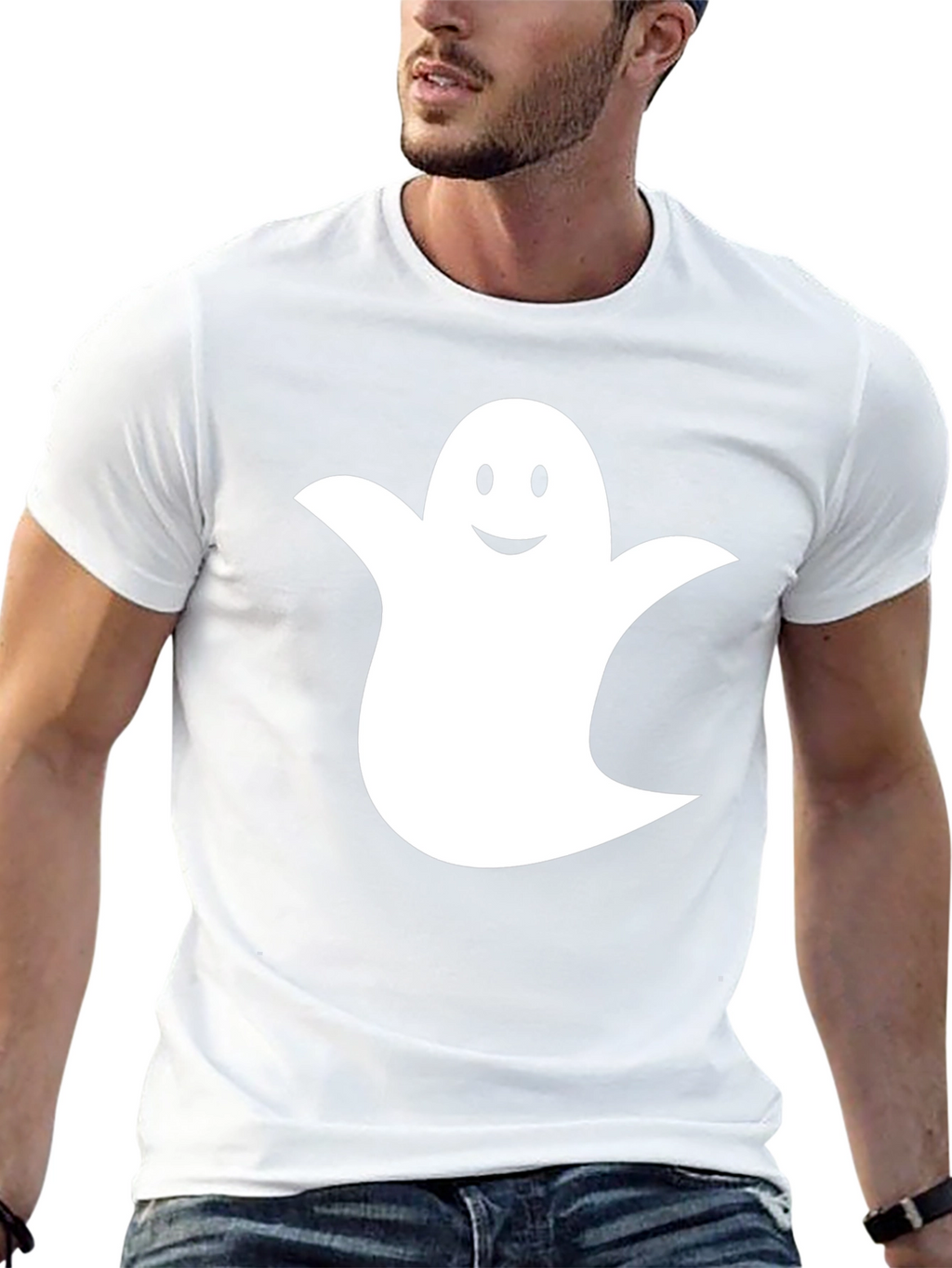 Ghost Graphic T-Shirt - Halloween Tee