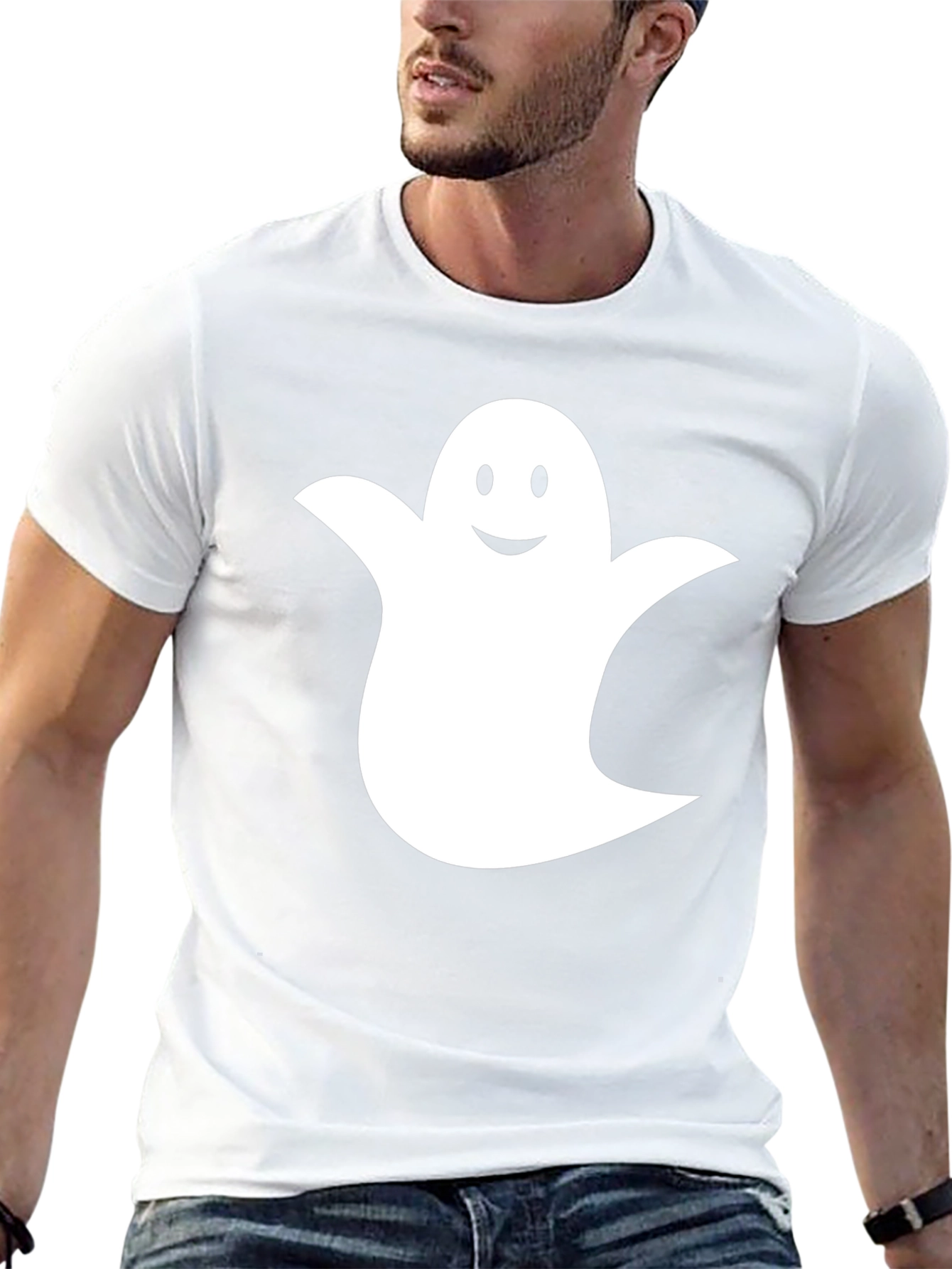 Ghost Graphic T-Shirt - Halloween Tee