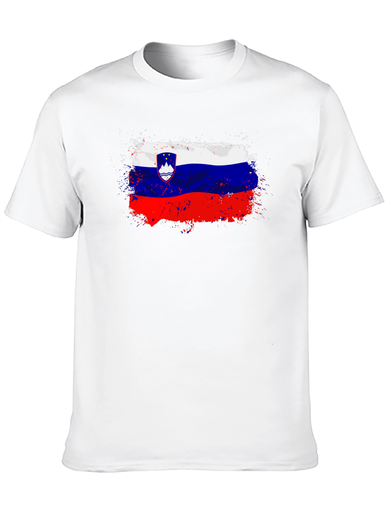 Slovenia Flag T-Shirt - Distressed Design