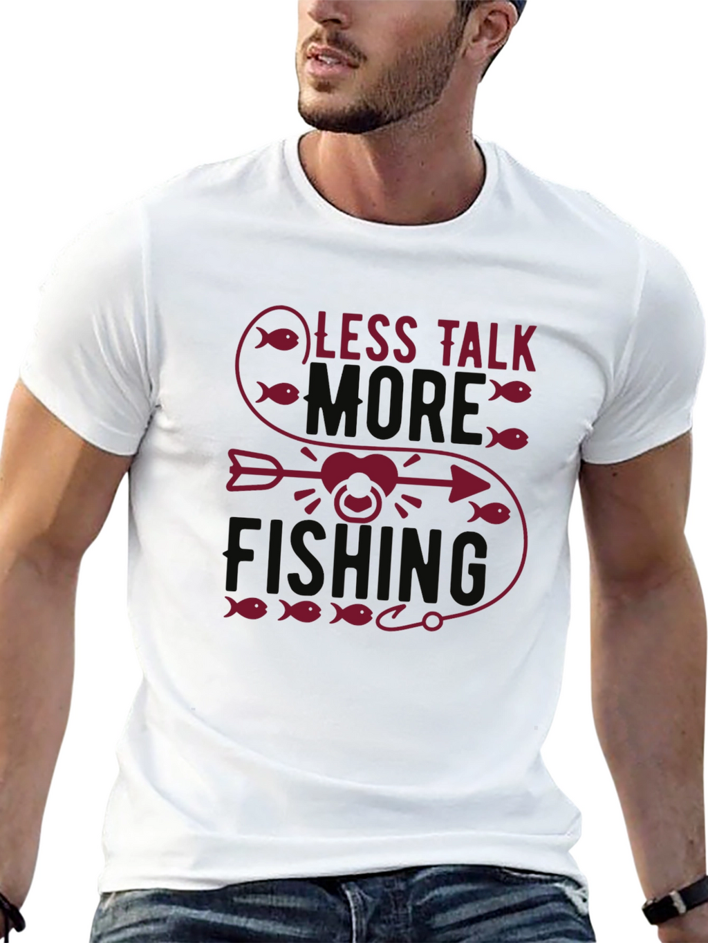 Less Talk More Fishing Graphic Tee