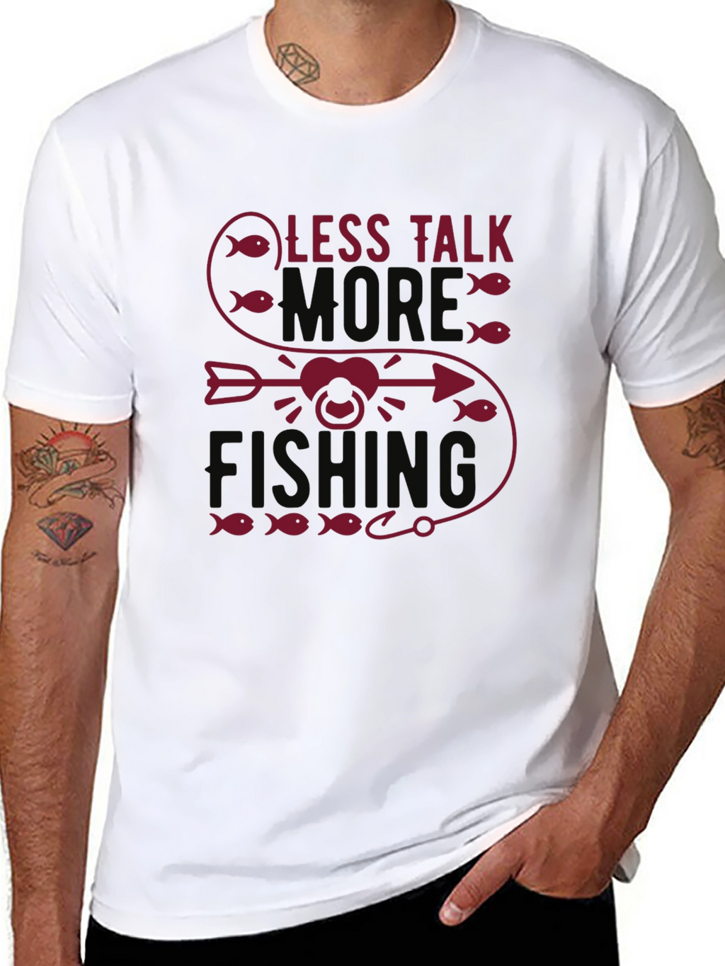 Less Talk More Fishing Graphic Tee